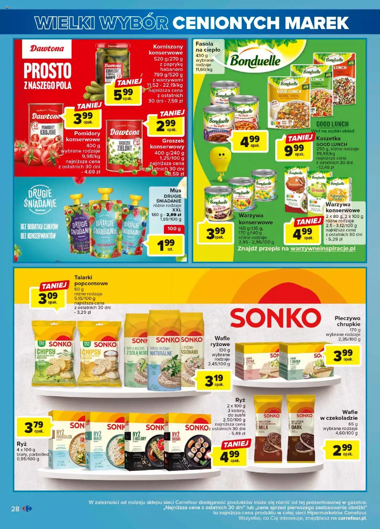 Carrefour Wielki wybór cenionych marek Gazetka ważna od 30.05.2023 do 10.06.2023 strona 28