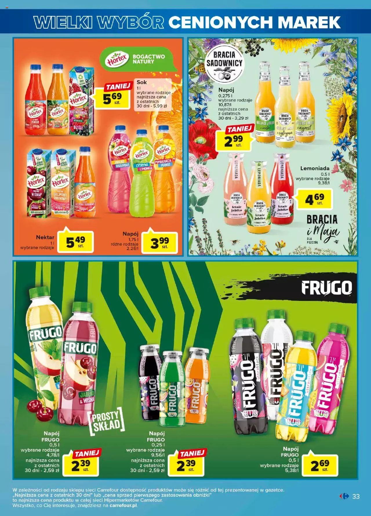 Carrefour Wielki wybór cenionych marek Gazetka ważna od 30.05.2023 do 10.06.2023 strona 33