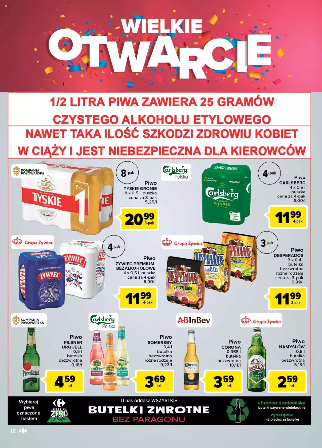 Carrefour Wielkie Otwarcie Bielany Wroclawskie gazetka ważna od 10.08.2022 do 13.08.2022 strona 18
