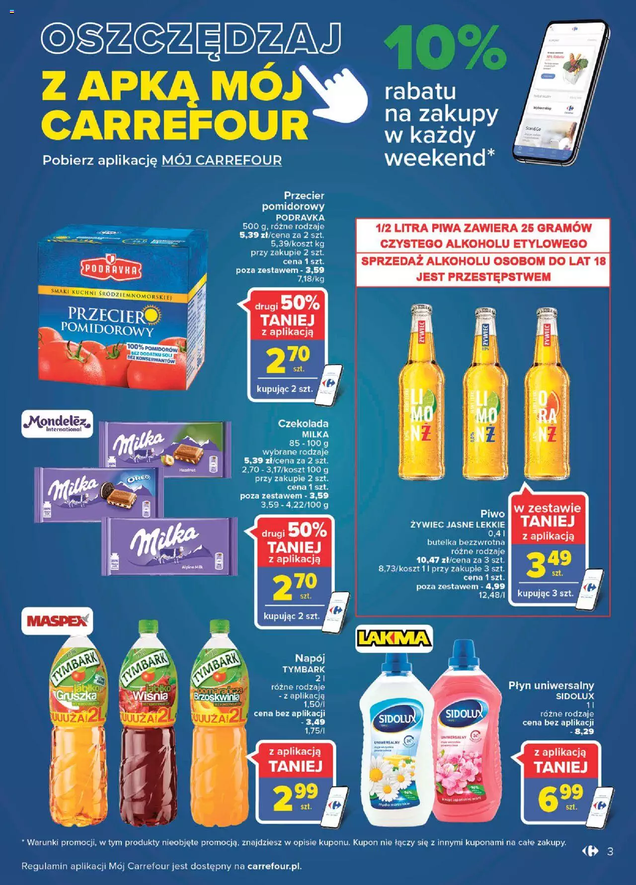 Carrefour Wielkie Otwarcie Bielany Wroclawskie gazetka ważna od 10.08.2022 do 13.08.2022 strona 3