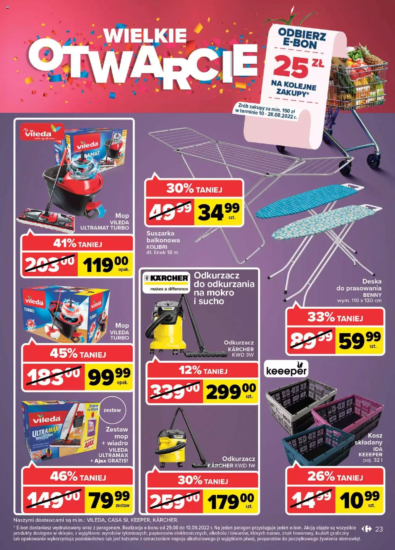 Carrefour Wielkie Otwarcie Bielany Wroclawskie gazetka ważna od 10.08.2022 do 13.08.2022 strona 23