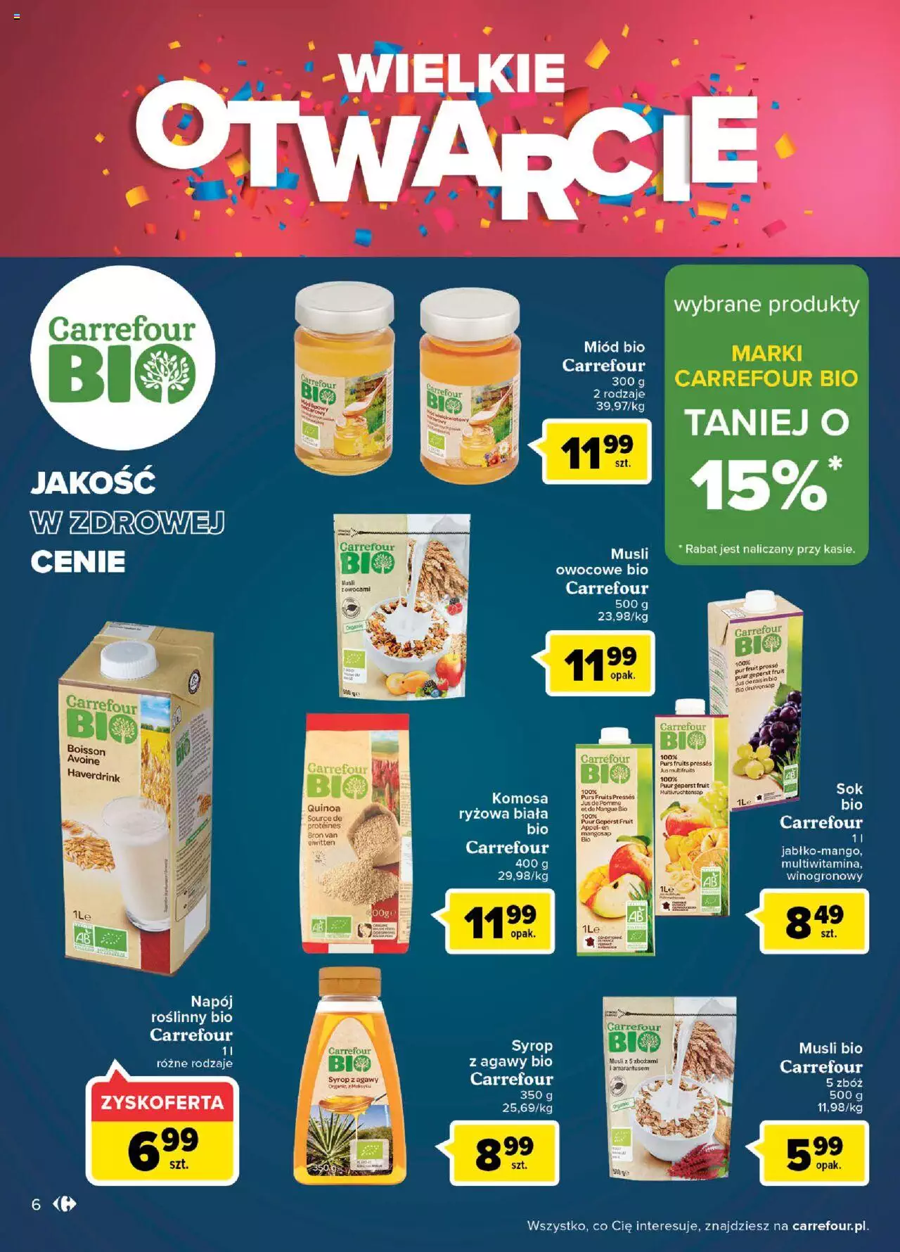Carrefour Wielkie Otwarcie Bielany Wroclawskie gazetka ważna od 10.08.2022 do 13.08.2022 strona 6