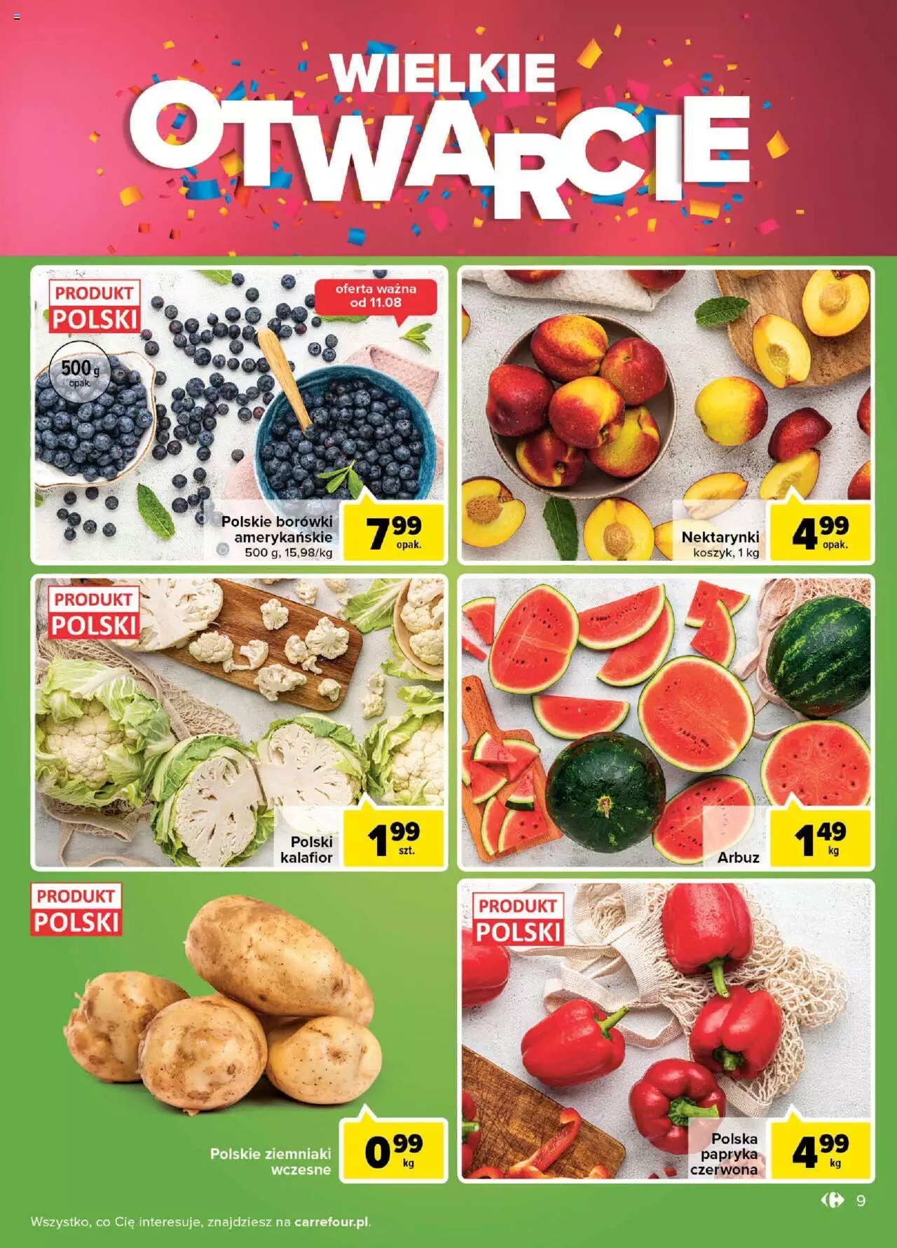 Carrefour Wielkie Otwarcie Bielany Wroclawskie gazetka ważna od 10.08.2022 do 13.08.2022 strona 9