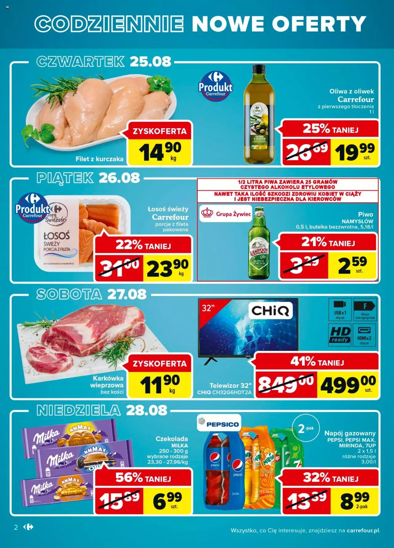 Carrefour Wielkie otwarcie Carrefour Czestochowa gazetka ważna od 24.08.2022 do 29.08.2022 strona 2
