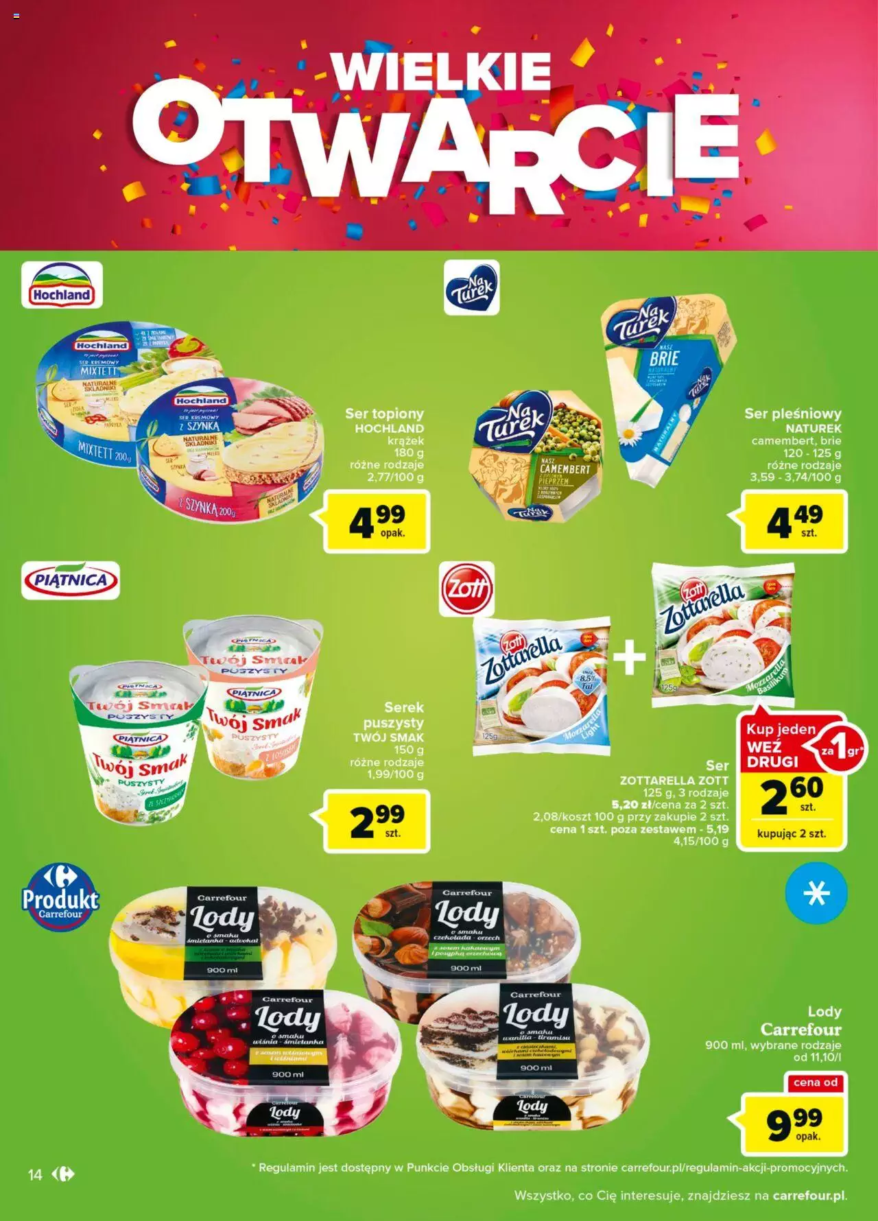 Carrefour Wielkie otwarcie Carrefour Czestochowa gazetka ważna od 24.08.2022 do 29.08.2022 strona 14