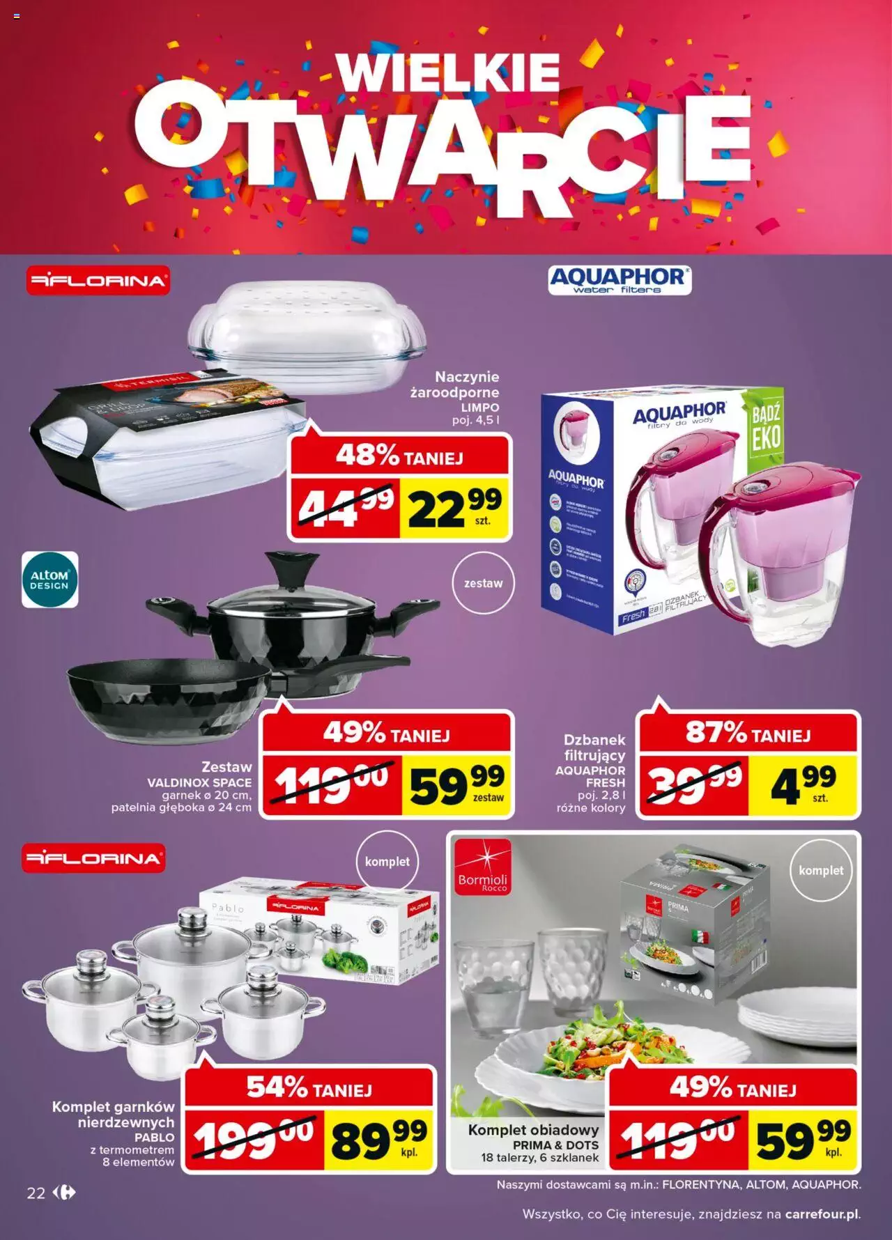 Carrefour Wielkie otwarcie Carrefour Czestochowa gazetka ważna od 24.08.2022 do 29.08.2022 strona 22