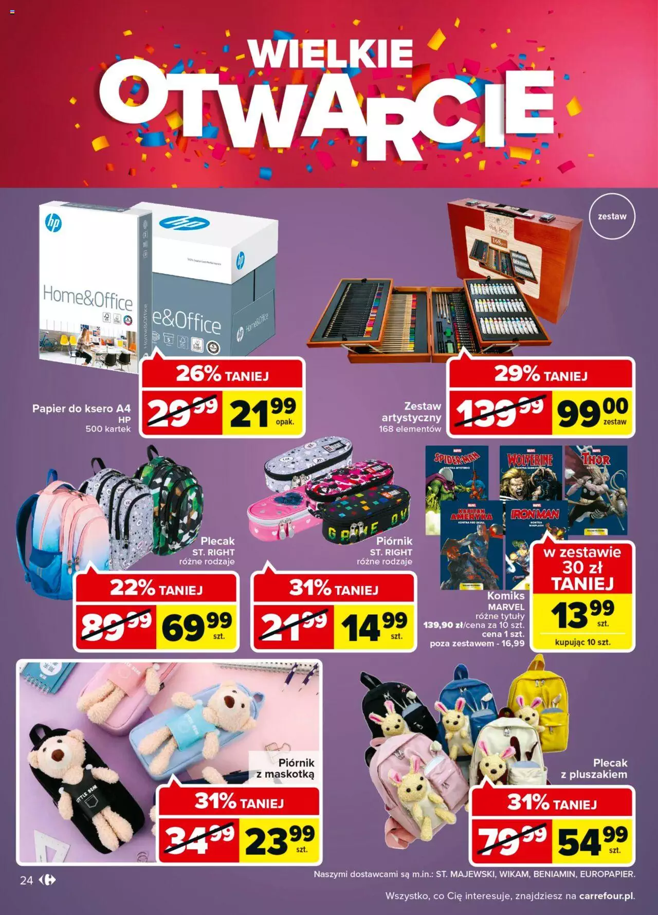 Carrefour Wielkie otwarcie Carrefour Czestochowa gazetka ważna od 24.08.2022 do 29.08.2022 strona 24