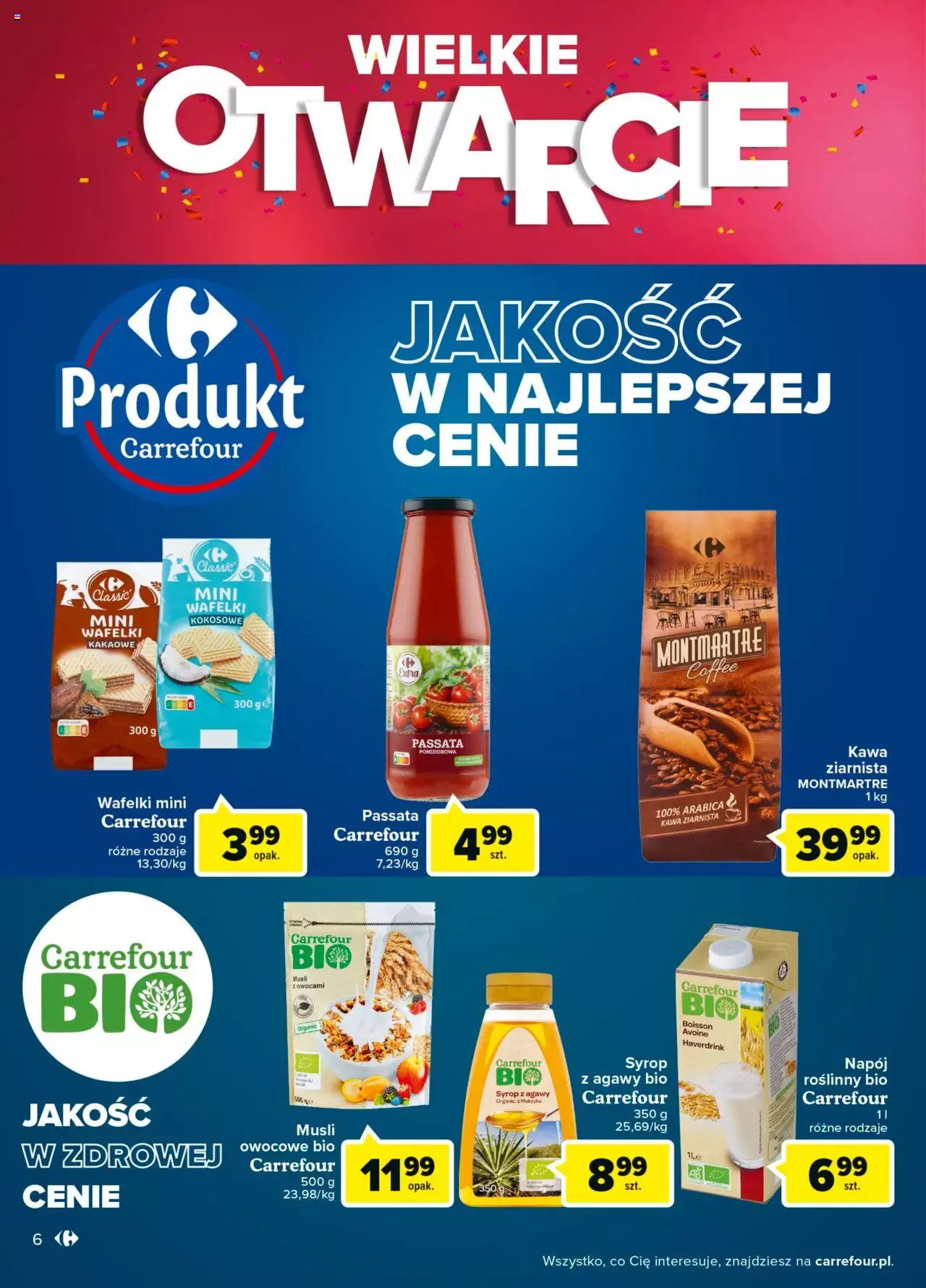 Carrefour Wielkie otwarcie Carrefour Czestochowa gazetka ważna od 24.08.2022 do 29.08.2022 strona 6