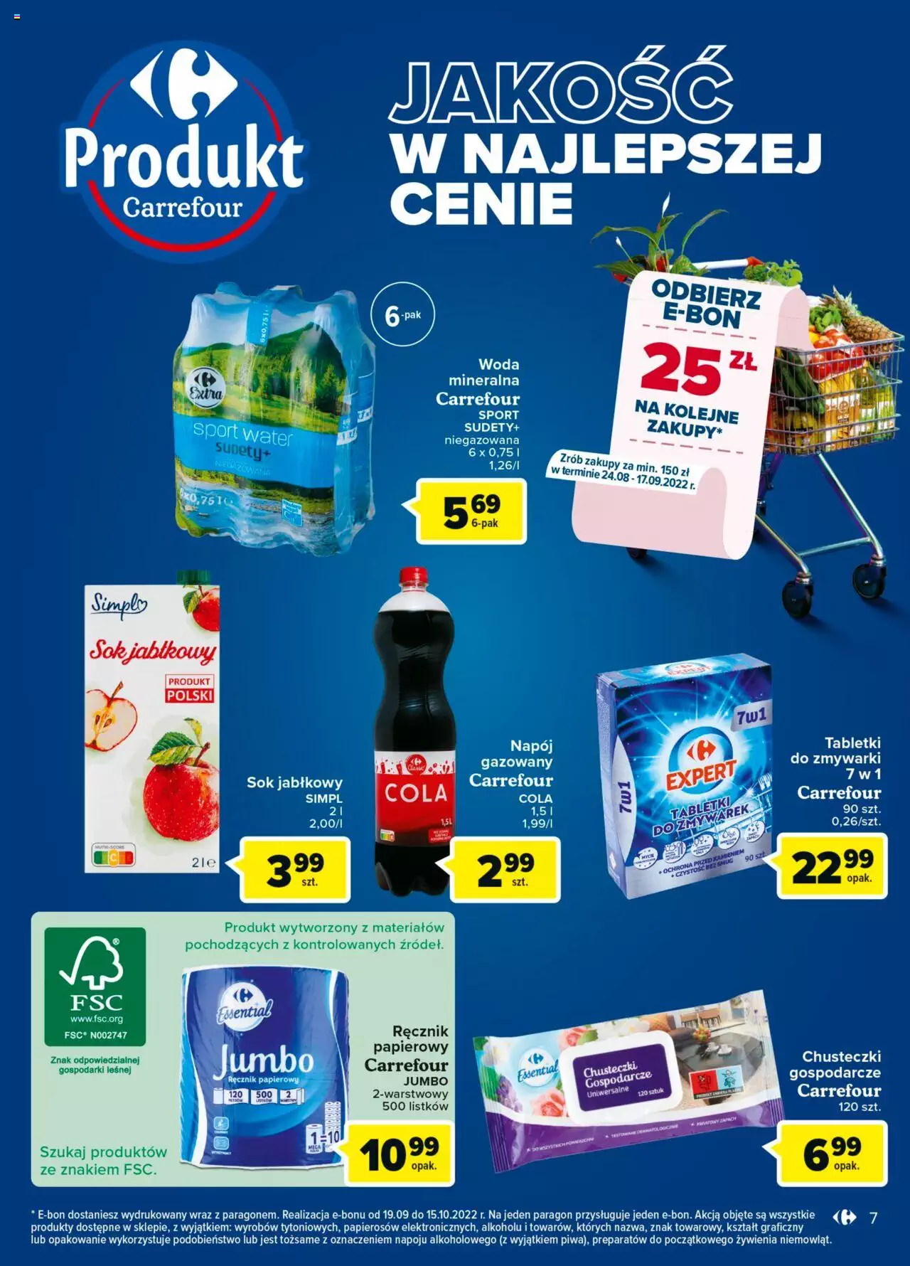 Carrefour Wielkie otwarcie Carrefour Czestochowa gazetka ważna od 24.08.2022 do 29.08.2022 strona 7