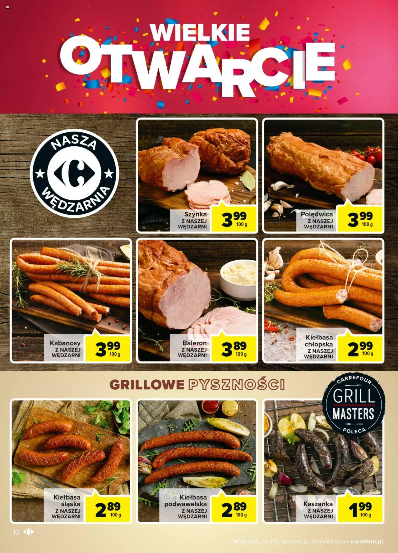 Carrefour Wielkie otwarcie Carrefour Czestochowa gazetka ważna od 24.08.2022 do 29.08.2022 strona 10