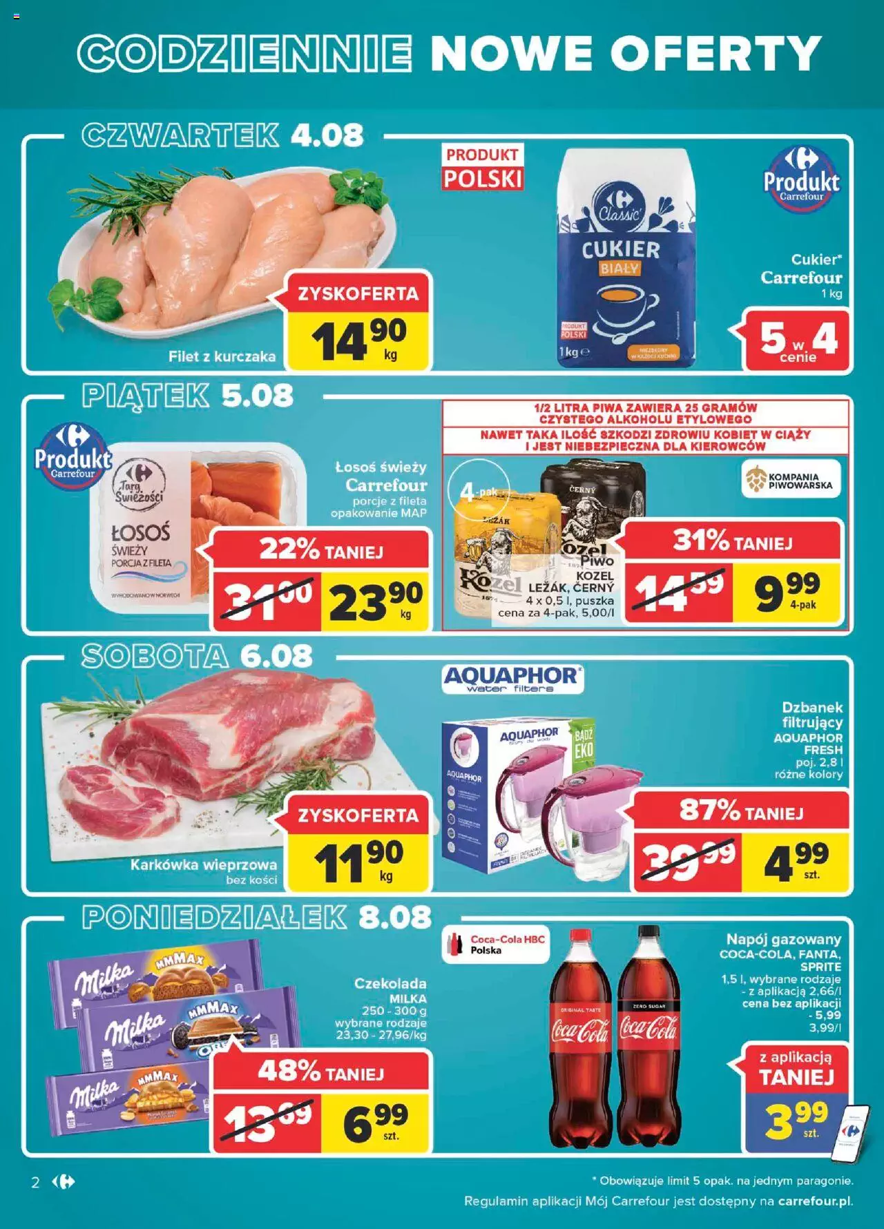 Carrefour Wielkie otwarcie Market Inowrocław gazetka ważna od 03.08.2022 do 18.08.2022 strona 2