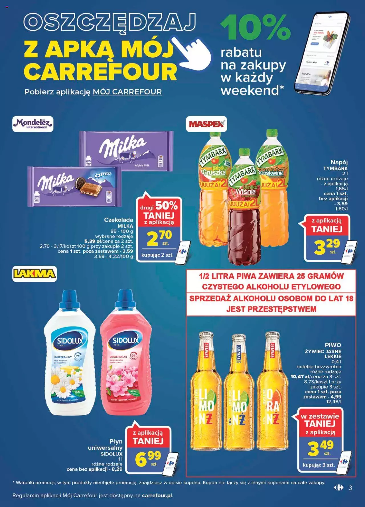 Carrefour Wielkie otwarcie Market Inowrocław gazetka ważna od 03.08.2022 do 18.08.2022 strona 3