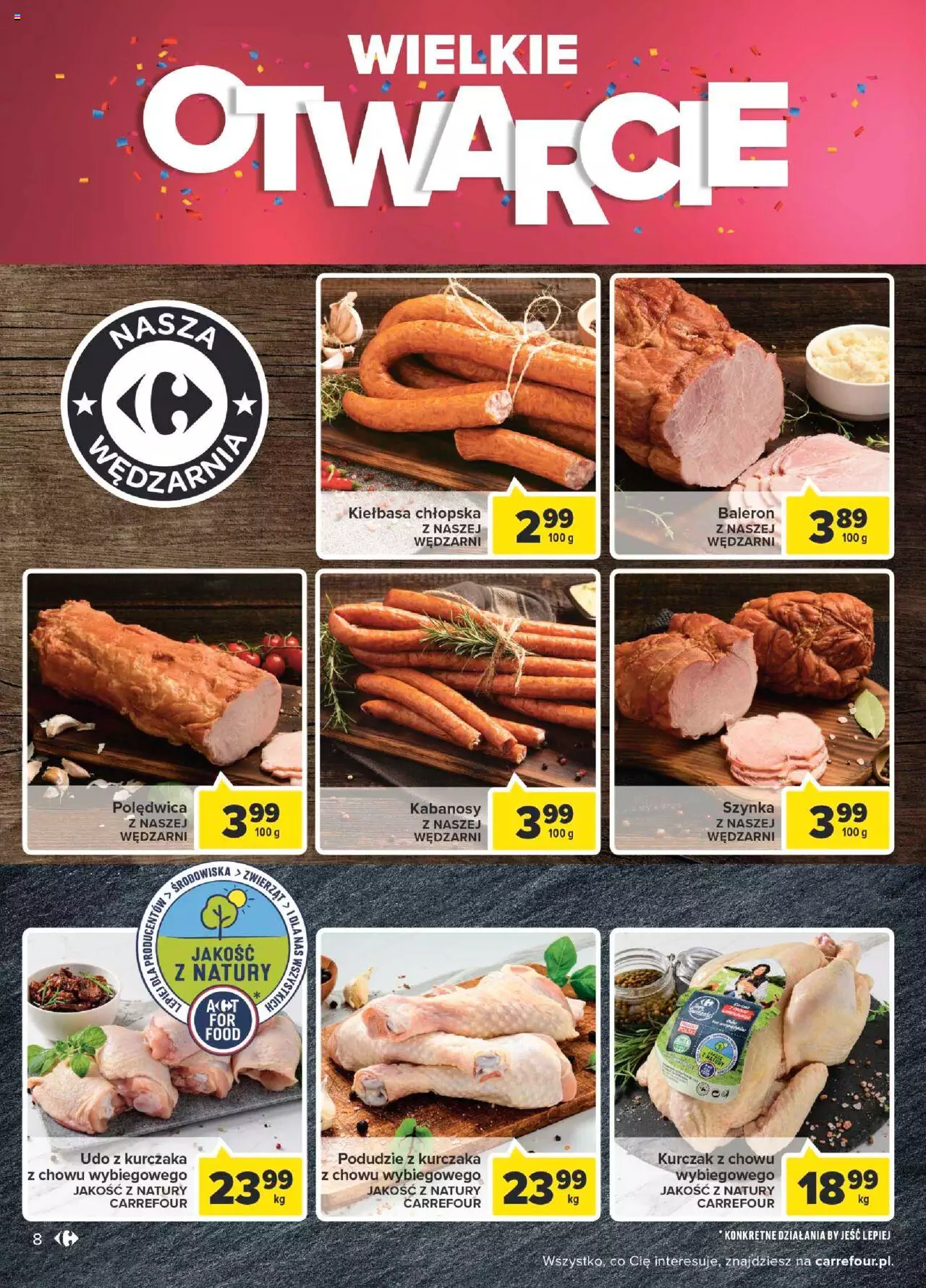 Carrefour Wielkie otwarcie Market Inowrocław gazetka ważna od 03.08.2022 do 18.08.2022 strona 8