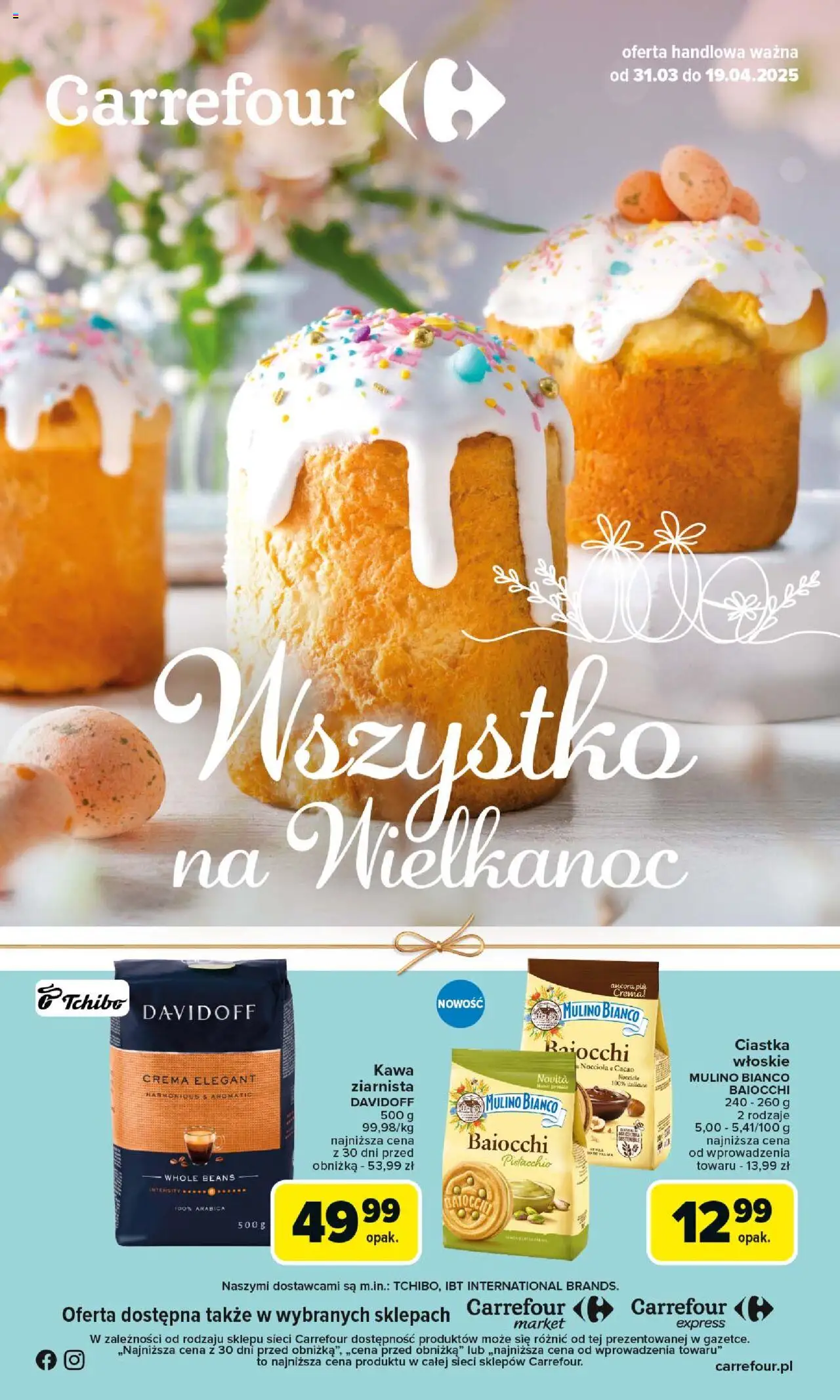 Carrefour Wszystko na Wielkanoc Gazetka ważna od 31.03.2025 do 19.04.2025 strona 1