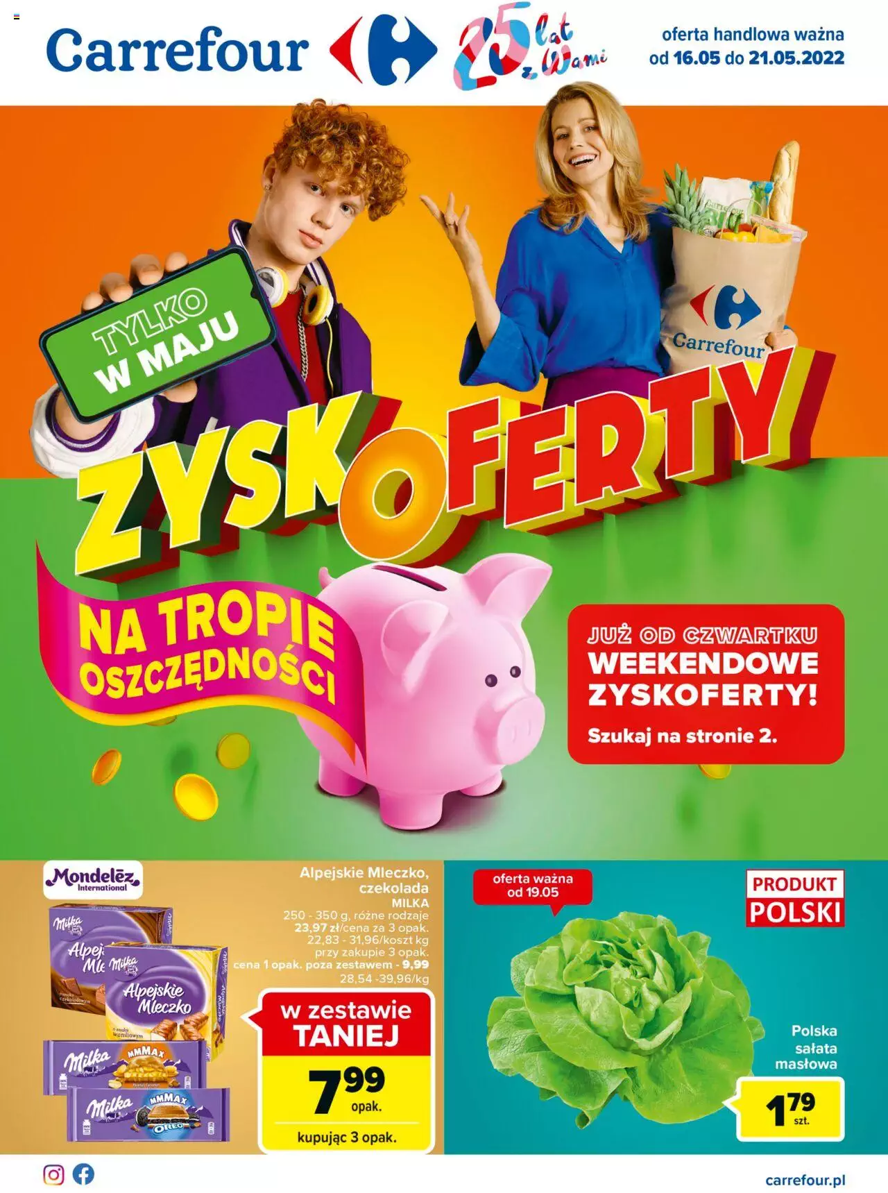 Carrefour ZyskOferty gazetka ważna od 16.05.2022 do 21.05.2022 strona 1