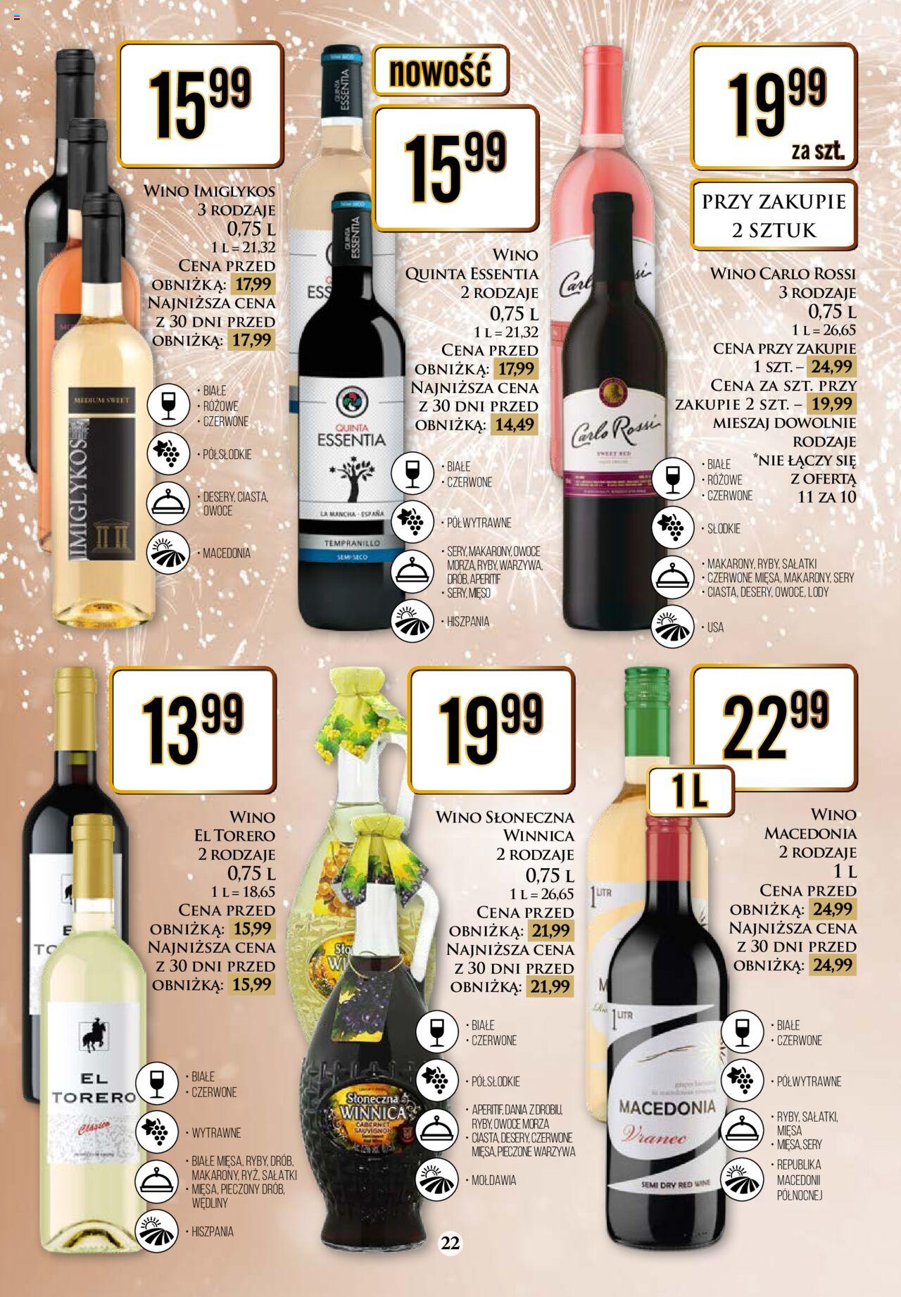 Dino gazetka alkoholowa ważna od  18.12.2023 do 30.12.2023 strona 22