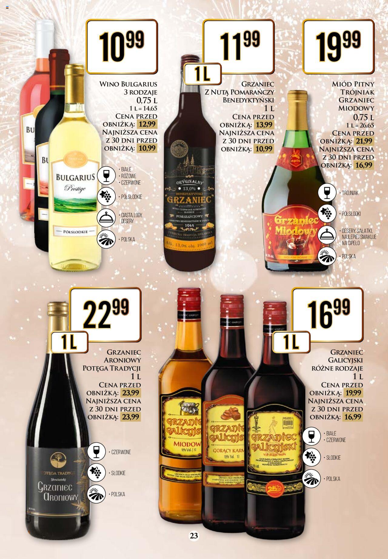 Dino gazetka alkoholowa ważna od  18.12.2023 do 30.12.2023 strona 23