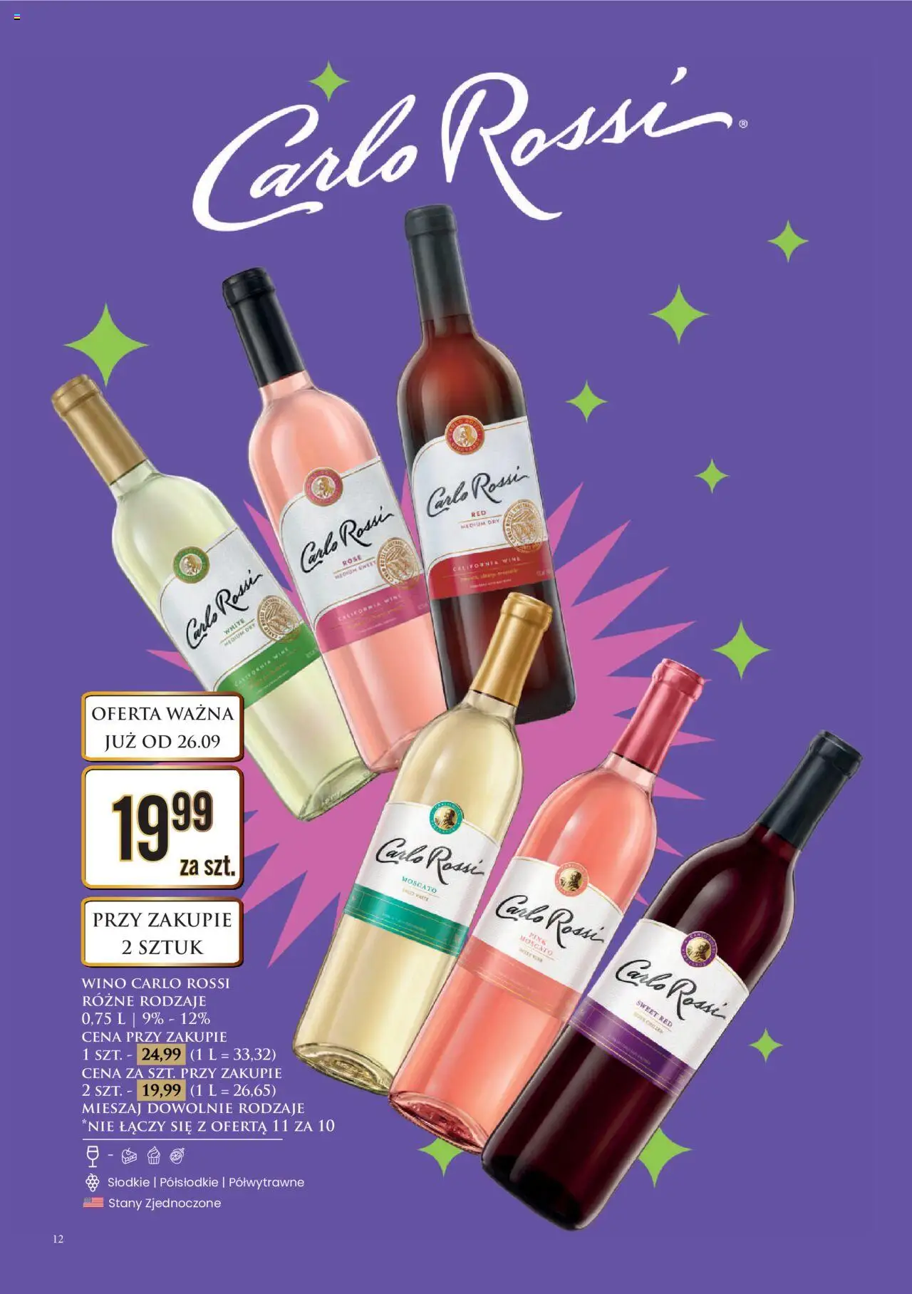 Dino gazetka alkoholowa ważna od 26.09.2025 do 04.10.2025 strona 12