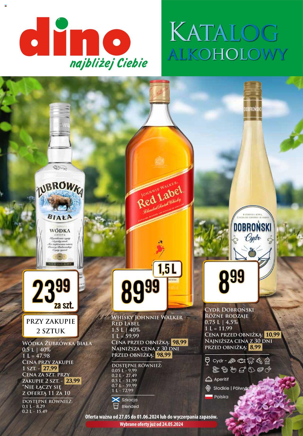 Dino gazetka alkoholowa ważna od 27.05.2024 do 01.06.2024 strona 1