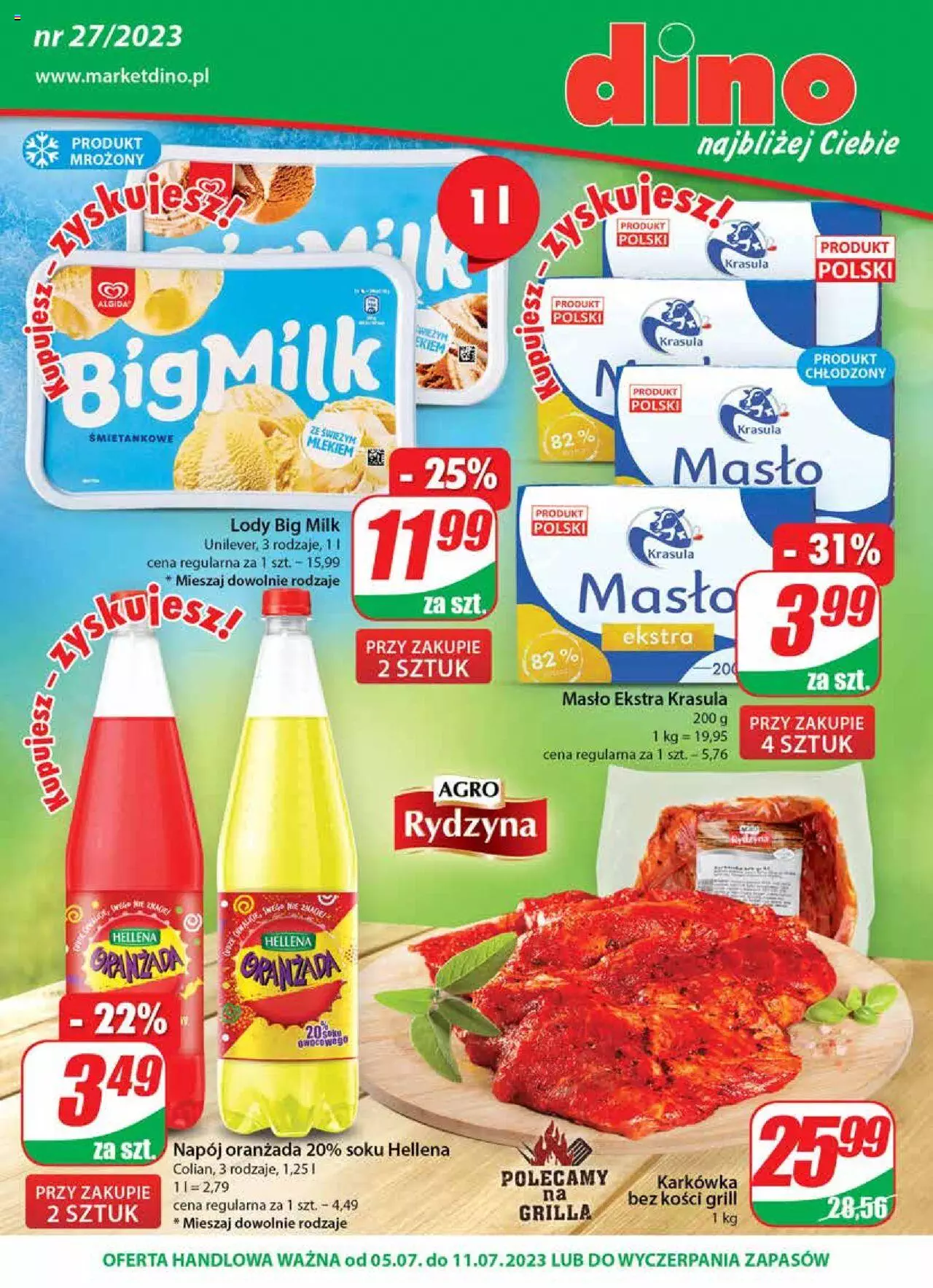 Dino gazetka ważna od 05.07.2023 do 11.07.2023 strona 1