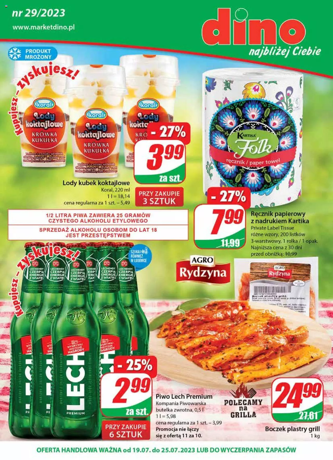 Dino gazetka ważna od 19.07.2023 do 25.07.2023 strona 1