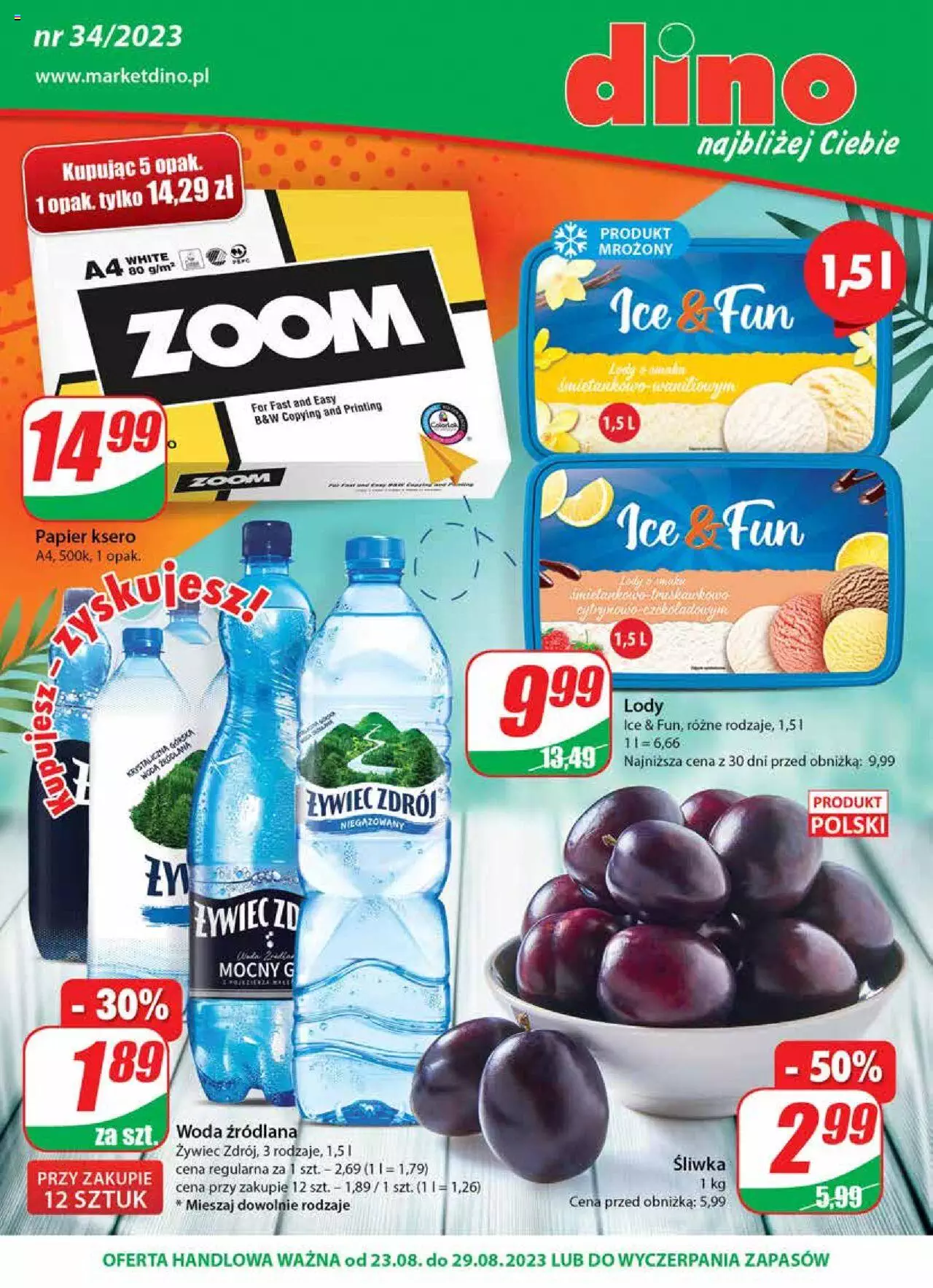 Dino gazetka ważna od 23.08.2023 do 29.08.2023 strona 1