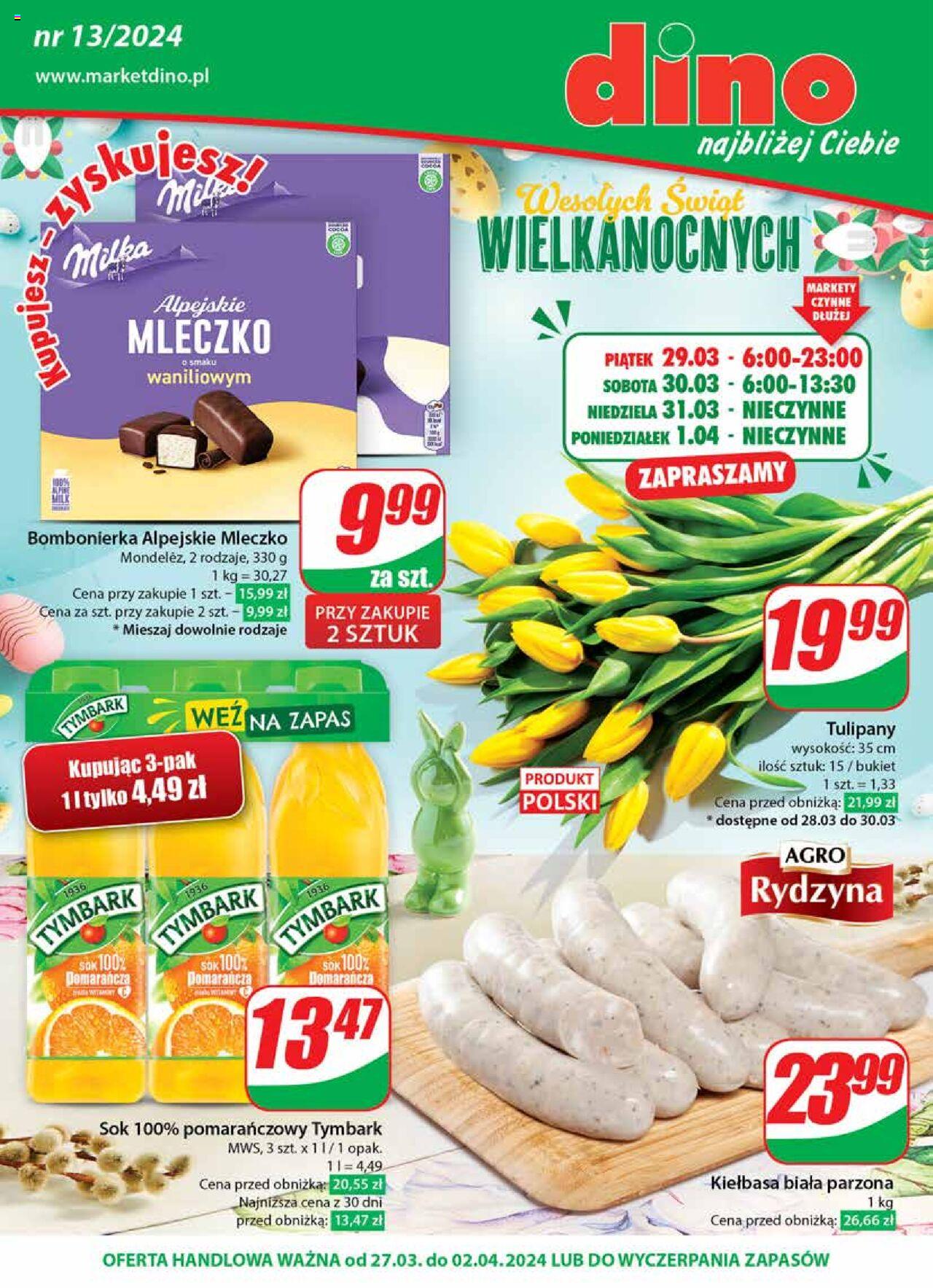 Dino gazetka ważna od 27.03.2024 do 02.04.2024 strona 1