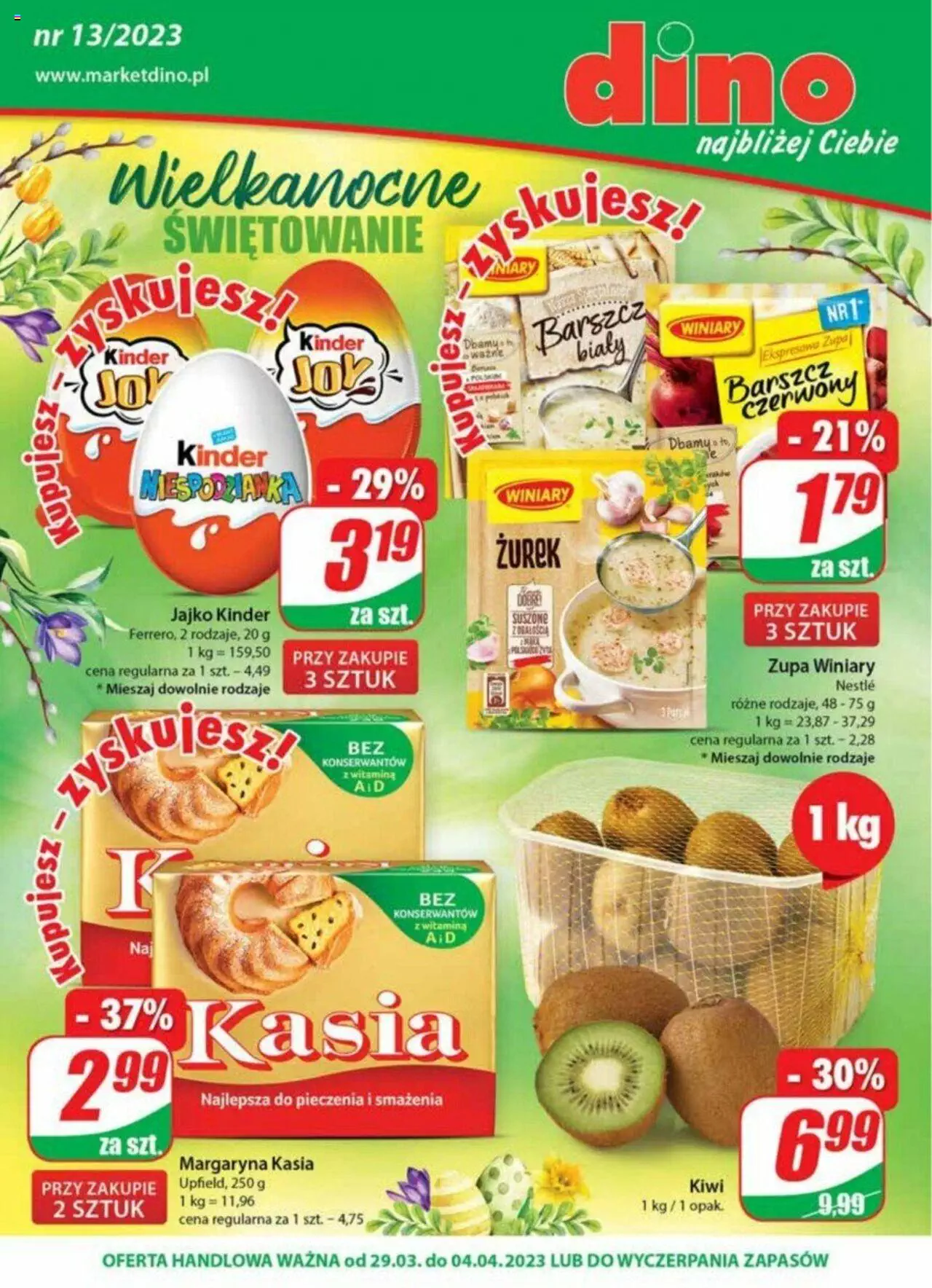 Dino gazetka ważna  od 29.03.2023 do 04.04.2023 strona 1