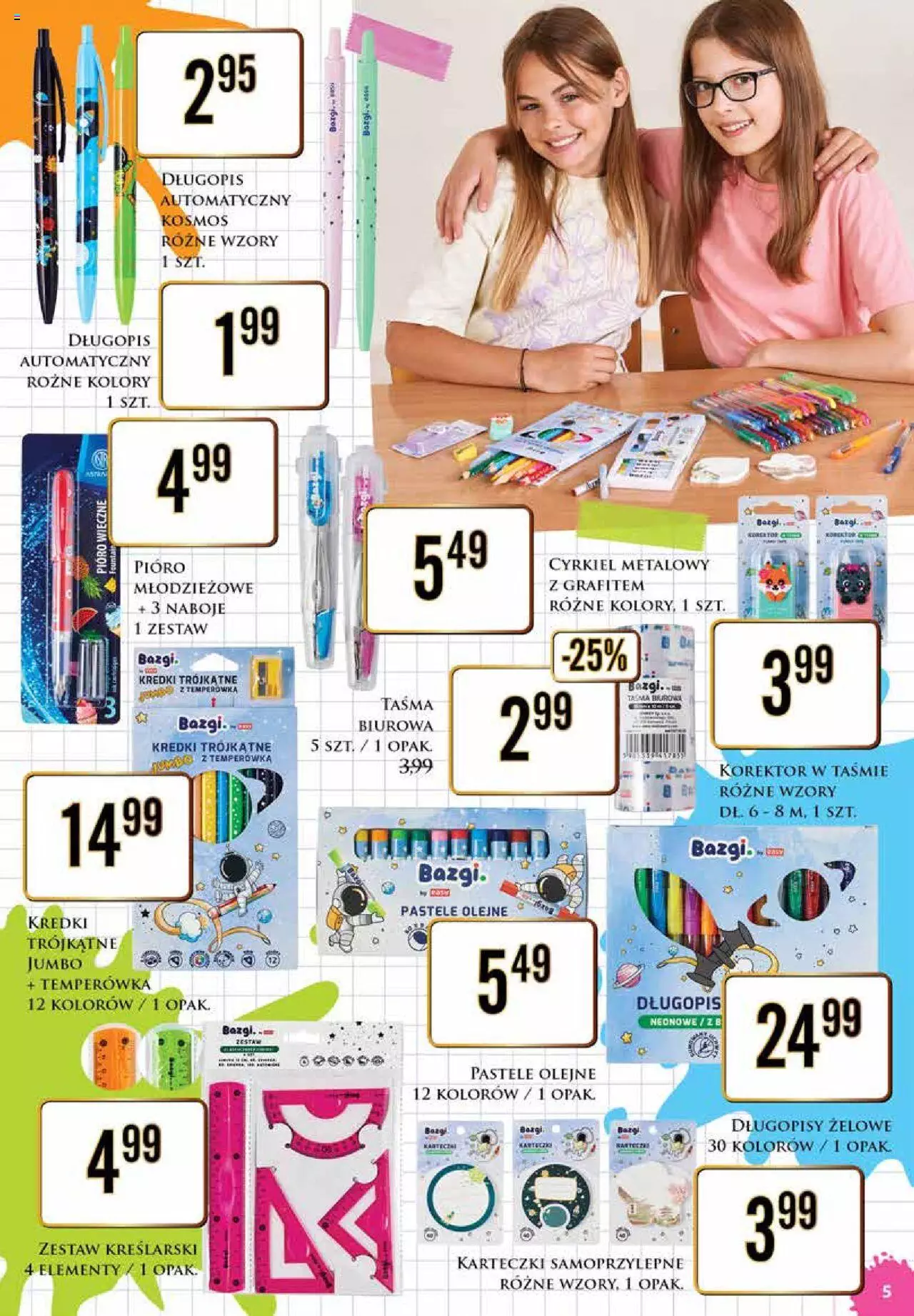 Dino Szkolna wyprawka – katalog gazetka ważna od 25.07.2022 do  06.08.2022 strona 5
