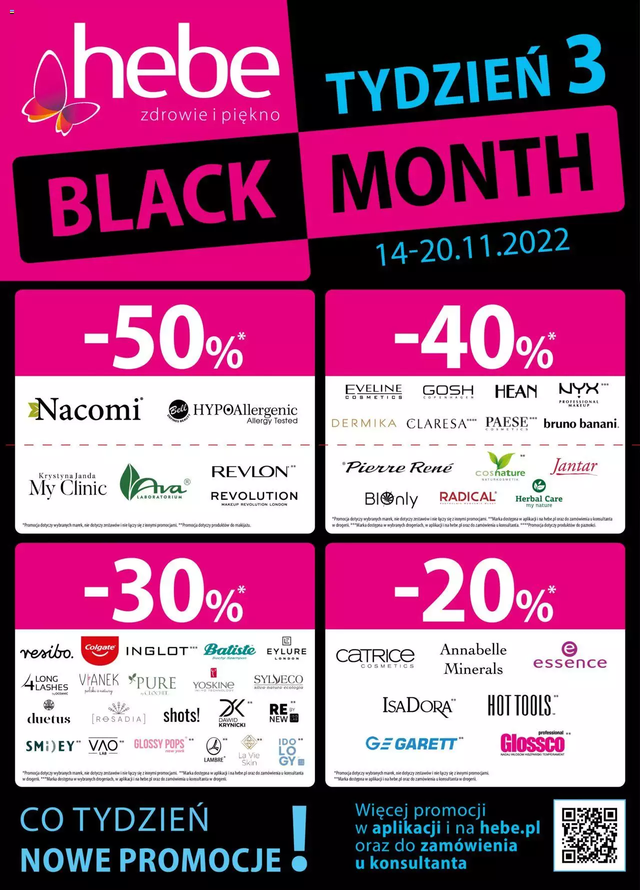 Hebe BLACK FRIDAY Gazetka ważna od  14.11.2022 do 20.11.2022 strona 1