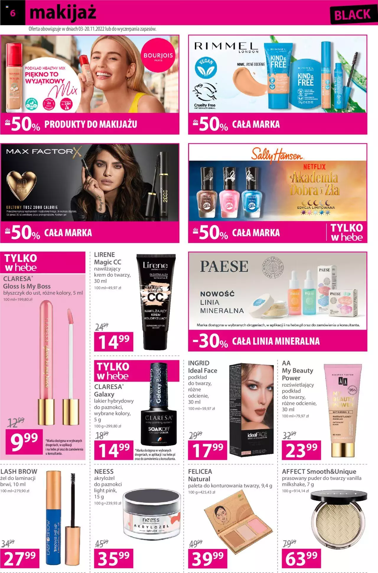 Hebe Black Month gazetka ważna od 03.11.2022 do 20.11.2022 strona 6