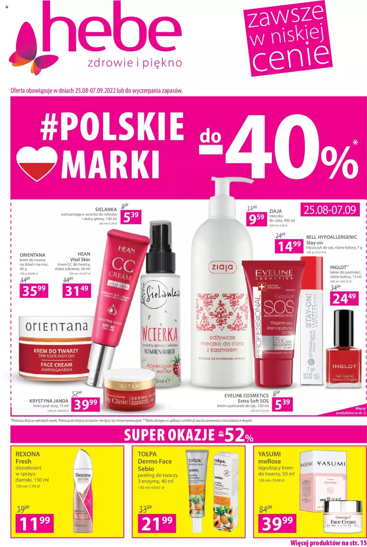 Hebe gazetka ważna od 25.08.2022 do 07.09.2022 strona 1