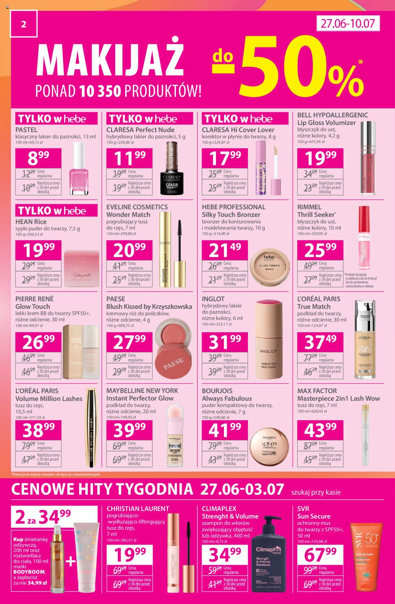 Hebe Gazetka ważna od 27.06.2024 do 10.07.2024 strona 2