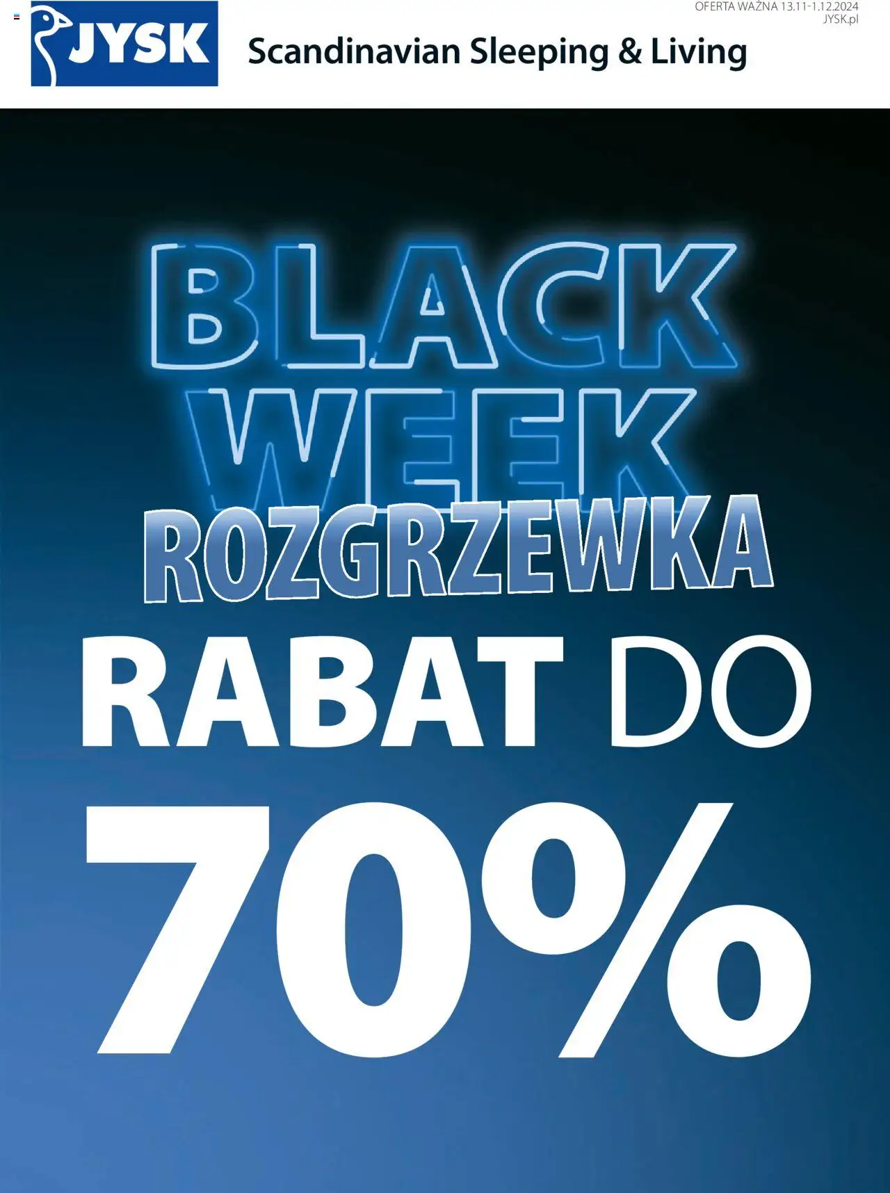 JYSK BLACK FRIDAY Gazetka ważna od 13.11.2024 do 01.12.2024 strona 1