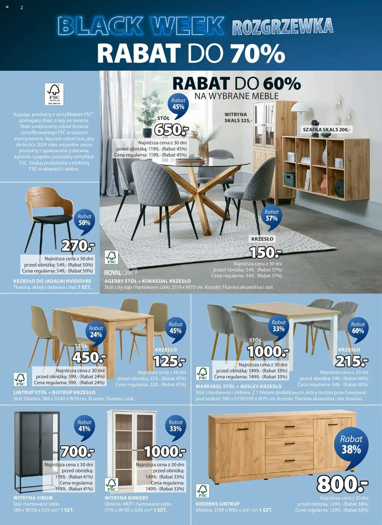 JYSK BLACK FRIDAY Gazetka ważna od 13.11.2024 do 01.12.2024 strona 2
