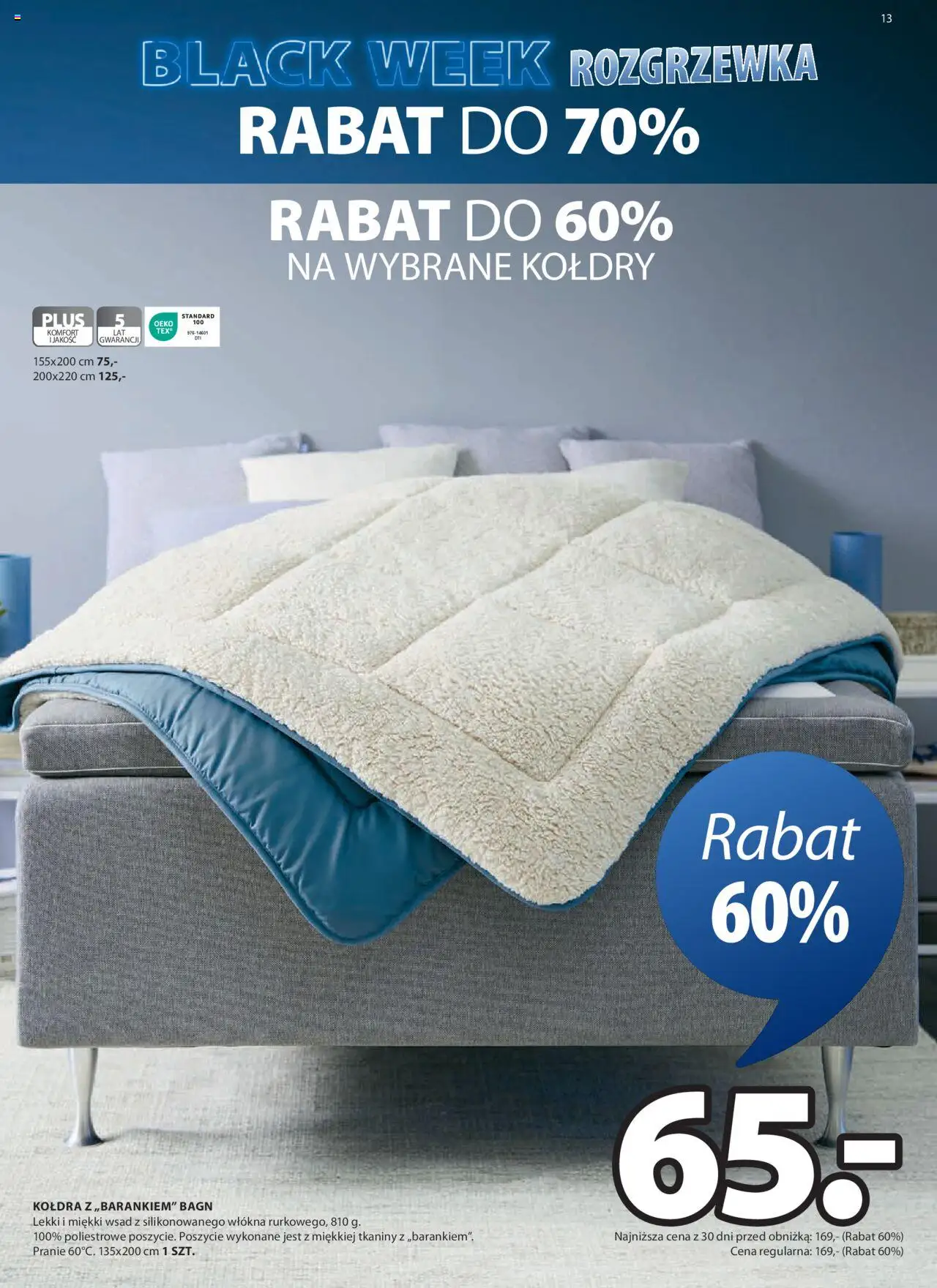 JYSK BLACK FRIDAY Gazetka ważna od 13.11.2024 do 01.12.2024 strona 13