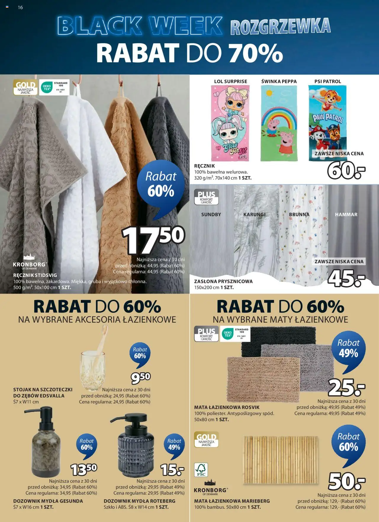 JYSK BLACK FRIDAY Gazetka ważna od 13.11.2024 do 01.12.2024 strona 16