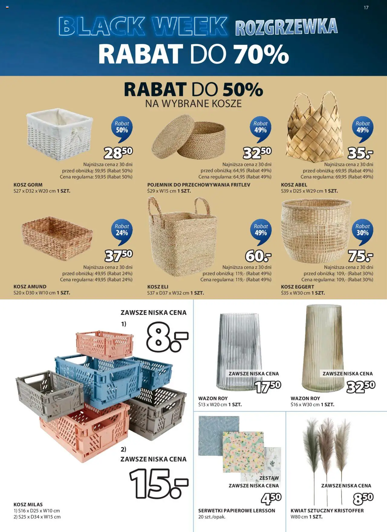 JYSK BLACK FRIDAY Gazetka ważna od 13.11.2024 do 01.12.2024 strona 17