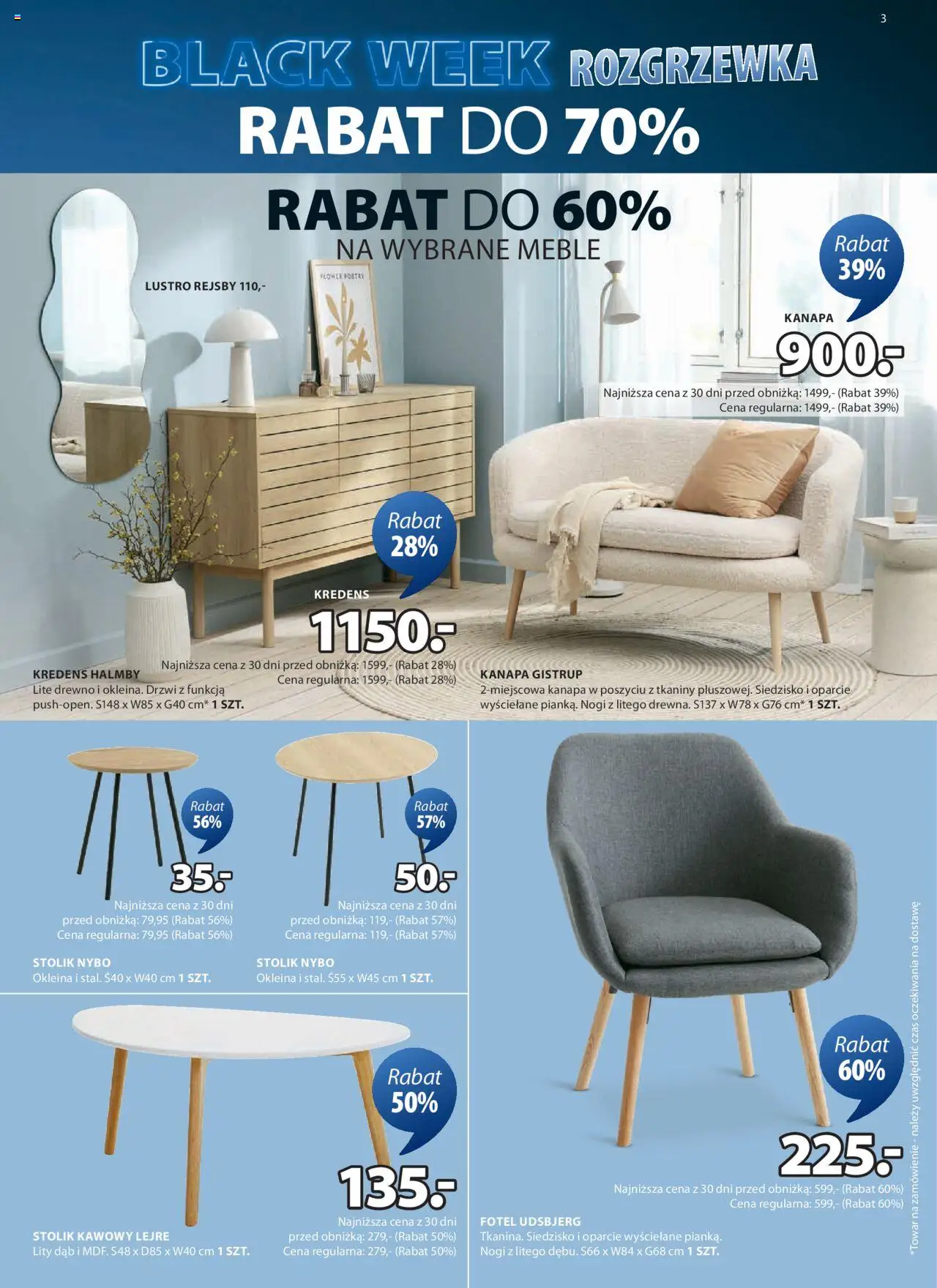 JYSK BLACK FRIDAY Gazetka ważna od 13.11.2024 do 01.12.2024 strona 3