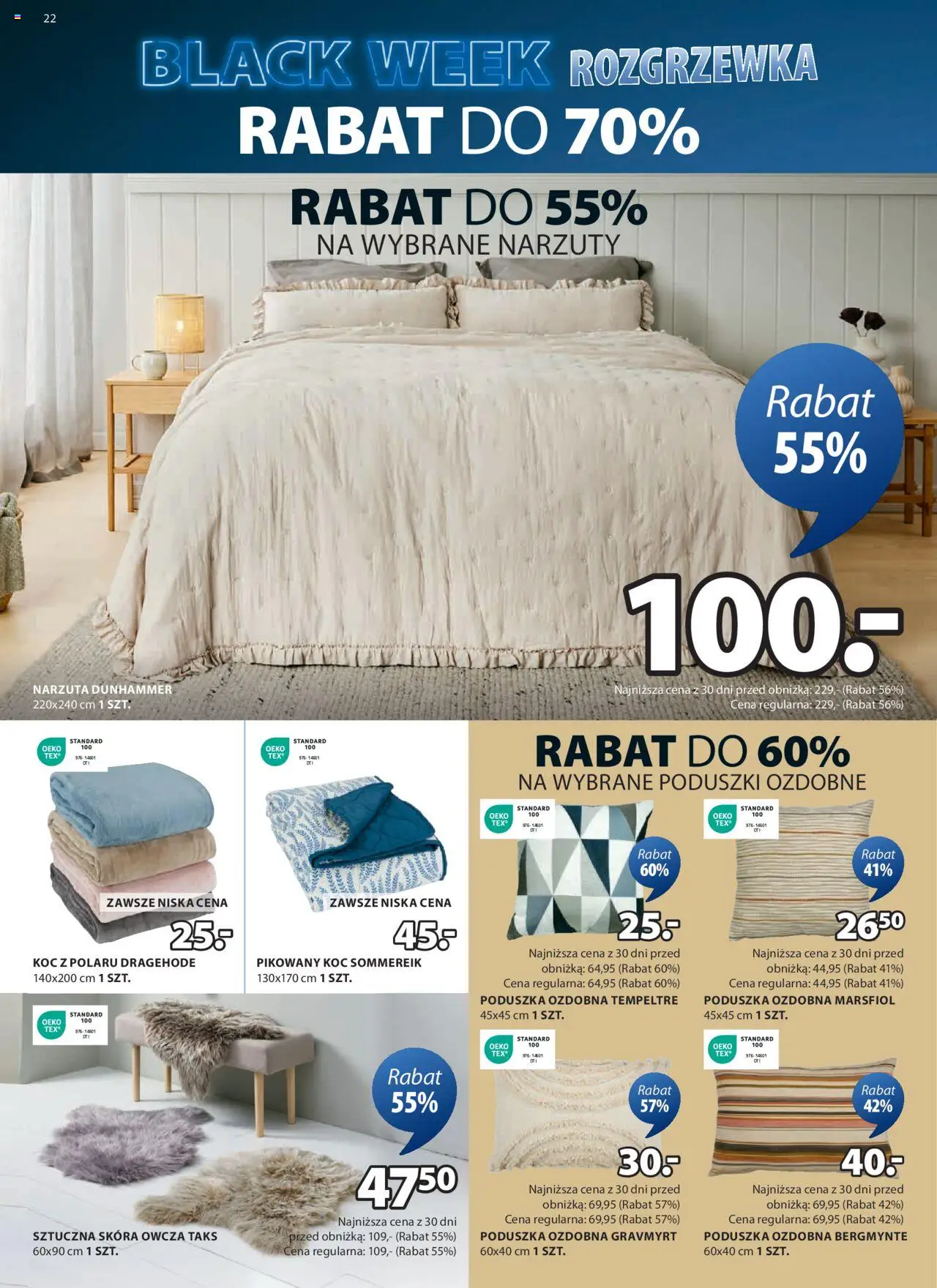 JYSK BLACK FRIDAY Gazetka ważna od 13.11.2024 do 01.12.2024 strona 22