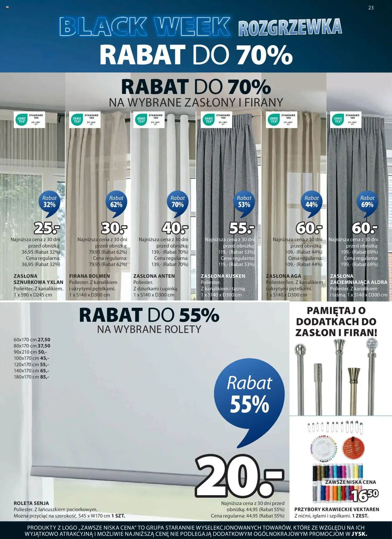 JYSK BLACK FRIDAY Gazetka ważna od 13.11.2024 do 01.12.2024 strona 23