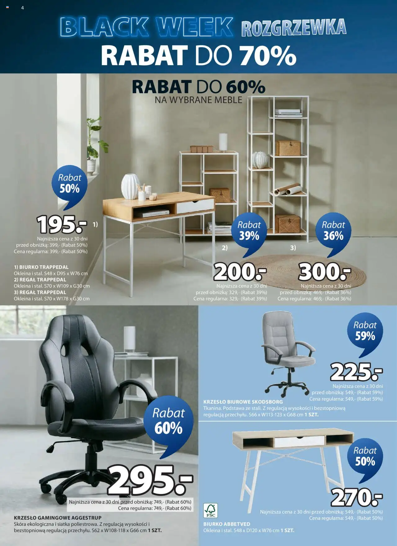 JYSK BLACK FRIDAY Gazetka ważna od 13.11.2024 do 01.12.2024 strona 4