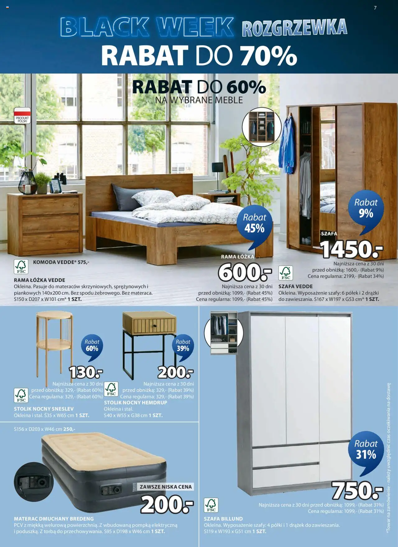 JYSK BLACK FRIDAY Gazetka ważna od 13.11.2024 do 01.12.2024 strona 7