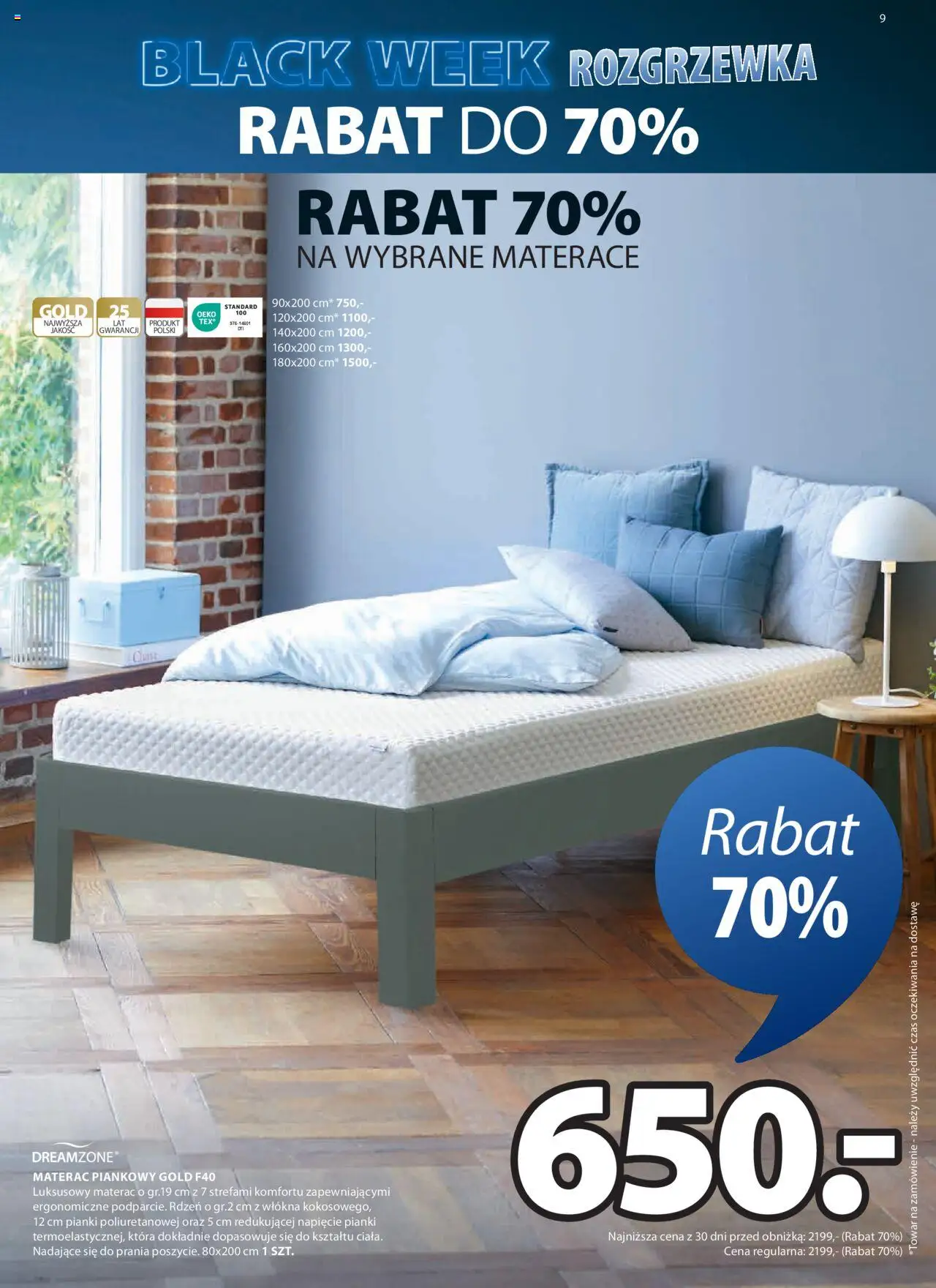 JYSK BLACK FRIDAY Gazetka ważna od 13.11.2024 do 01.12.2024 strona 9