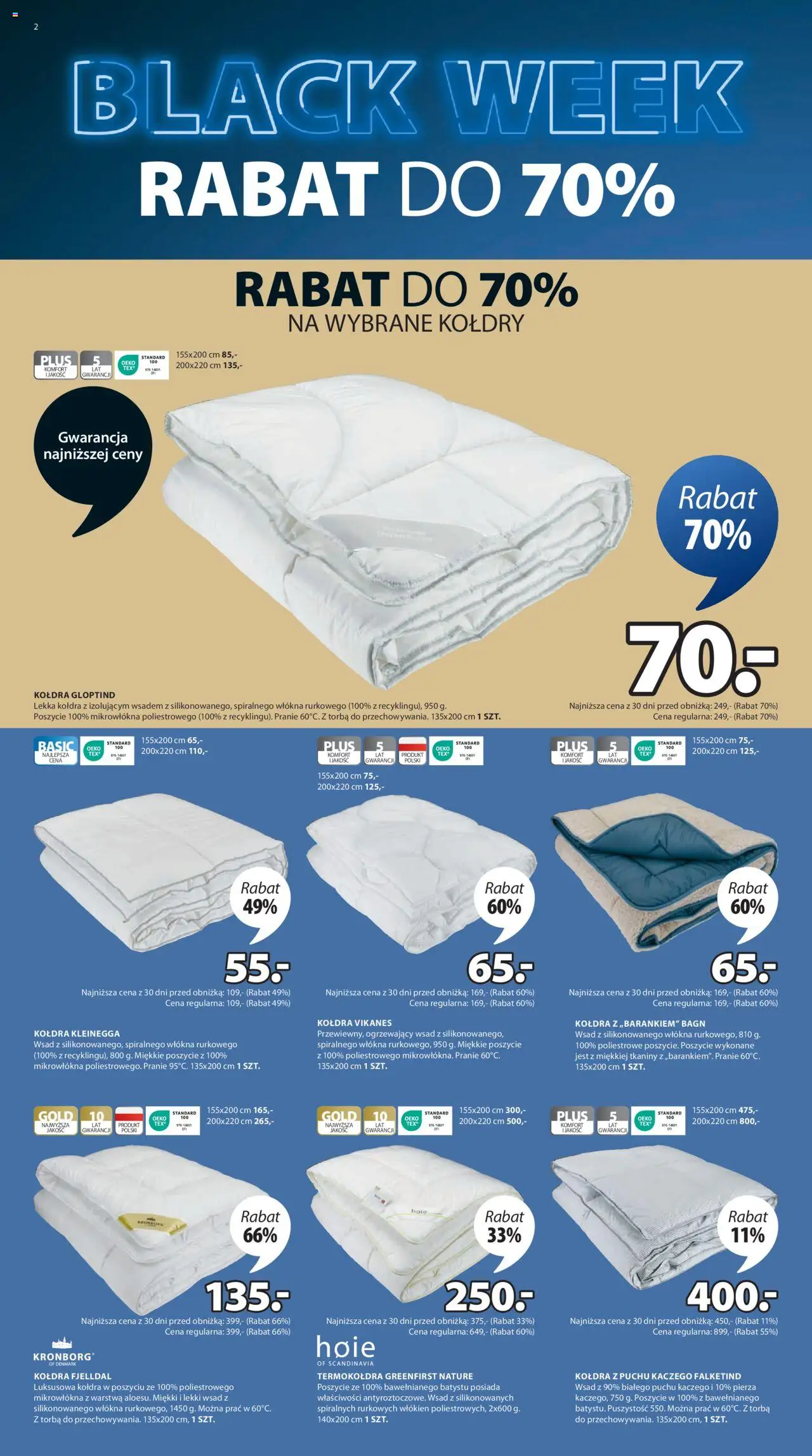 JYSK BLACK FRIDAY Gazetka ważna od 25.11.2024 do 01.12.2024 strona 2
