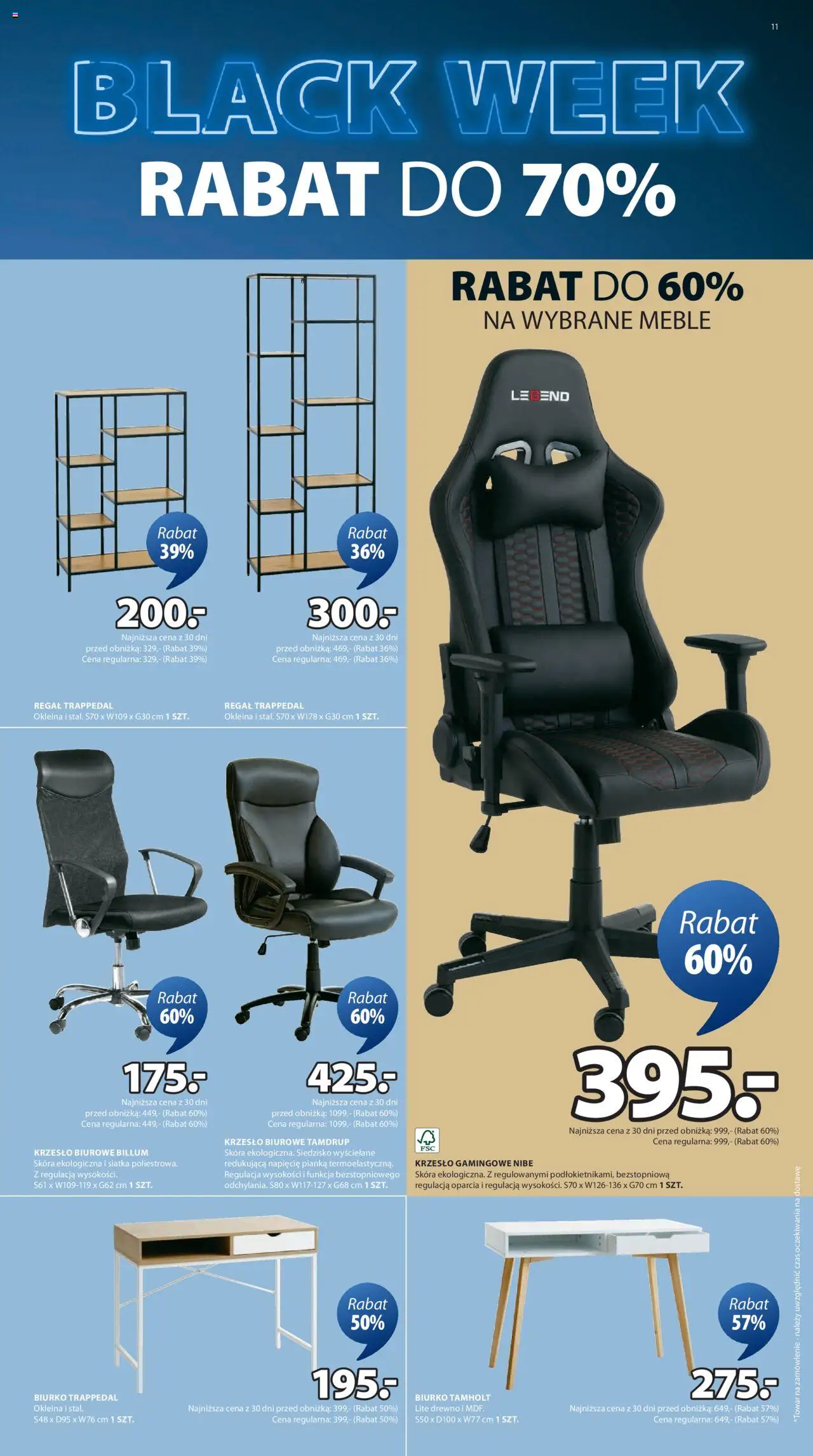 JYSK BLACK FRIDAY Gazetka ważna od 25.11.2024 do 01.12.2024 strona 11