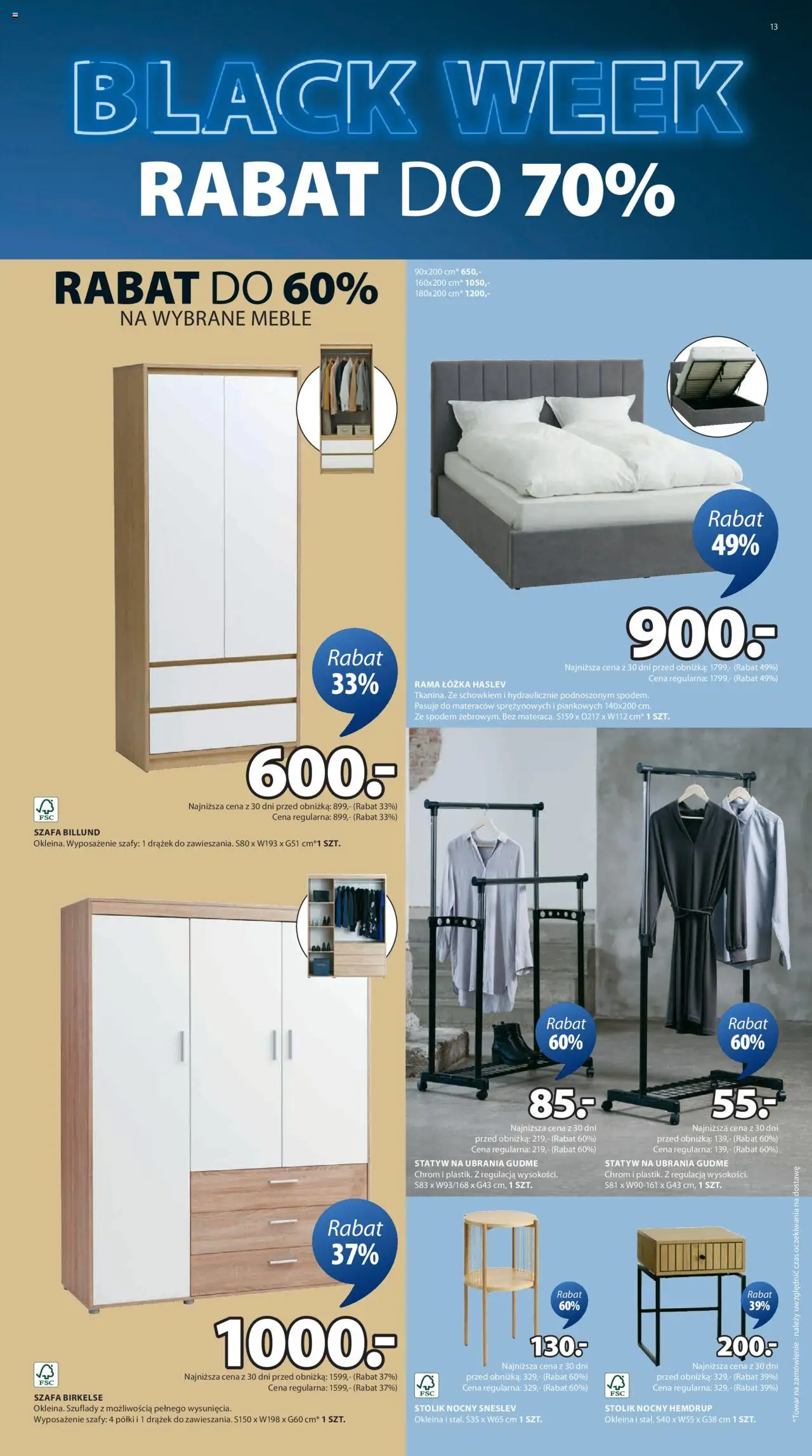 JYSK BLACK FRIDAY Gazetka ważna od 25.11.2024 do 01.12.2024 strona 13