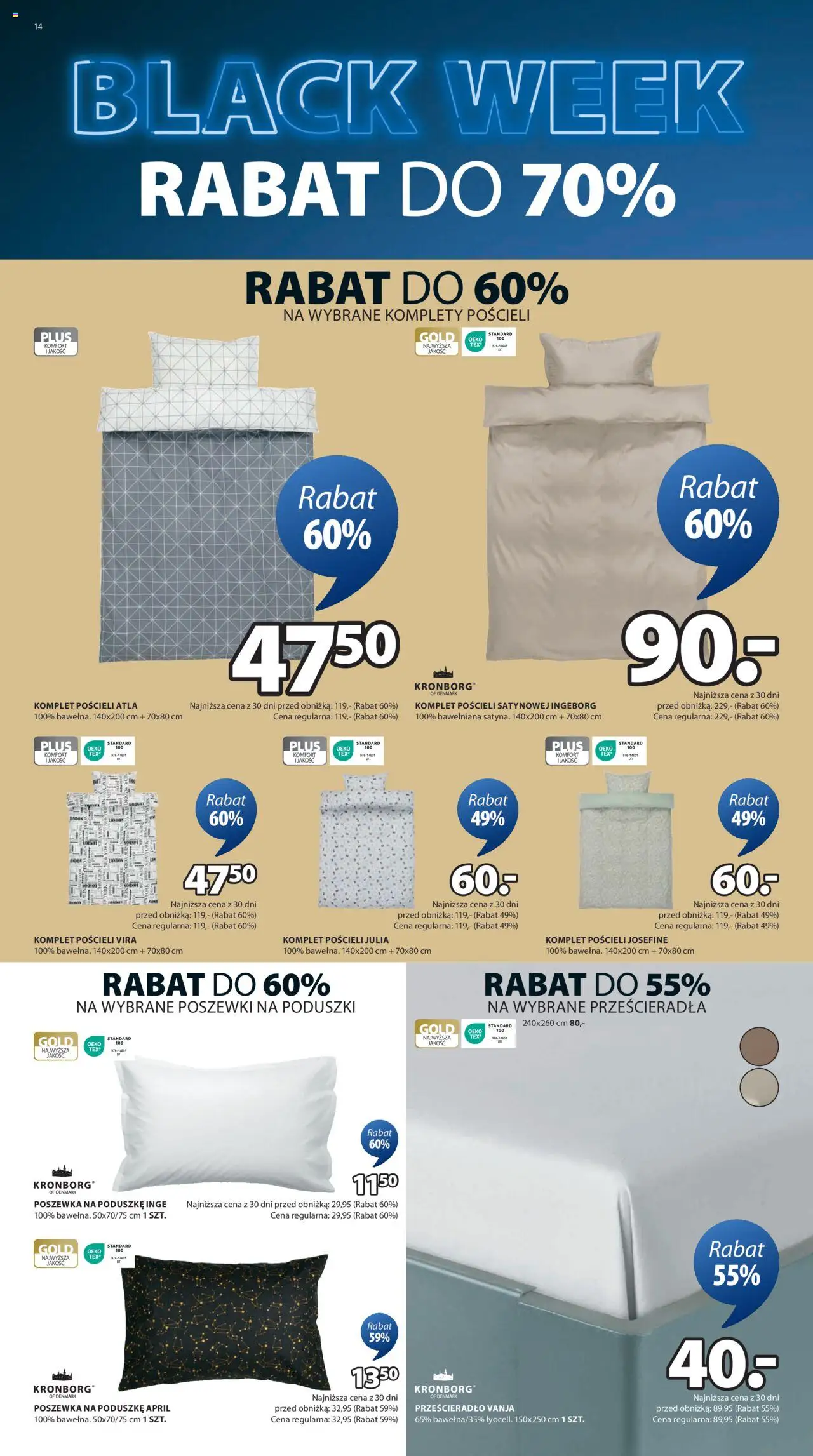 JYSK BLACK FRIDAY Gazetka ważna od 25.11.2024 do 01.12.2024 strona 14
