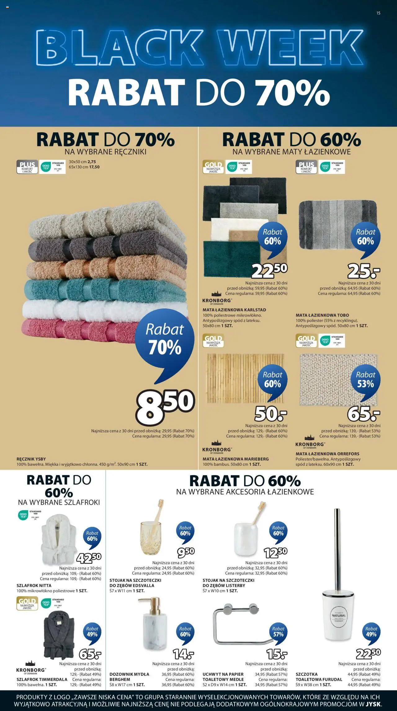 JYSK BLACK FRIDAY Gazetka ważna od 25.11.2024 do 01.12.2024 strona 15