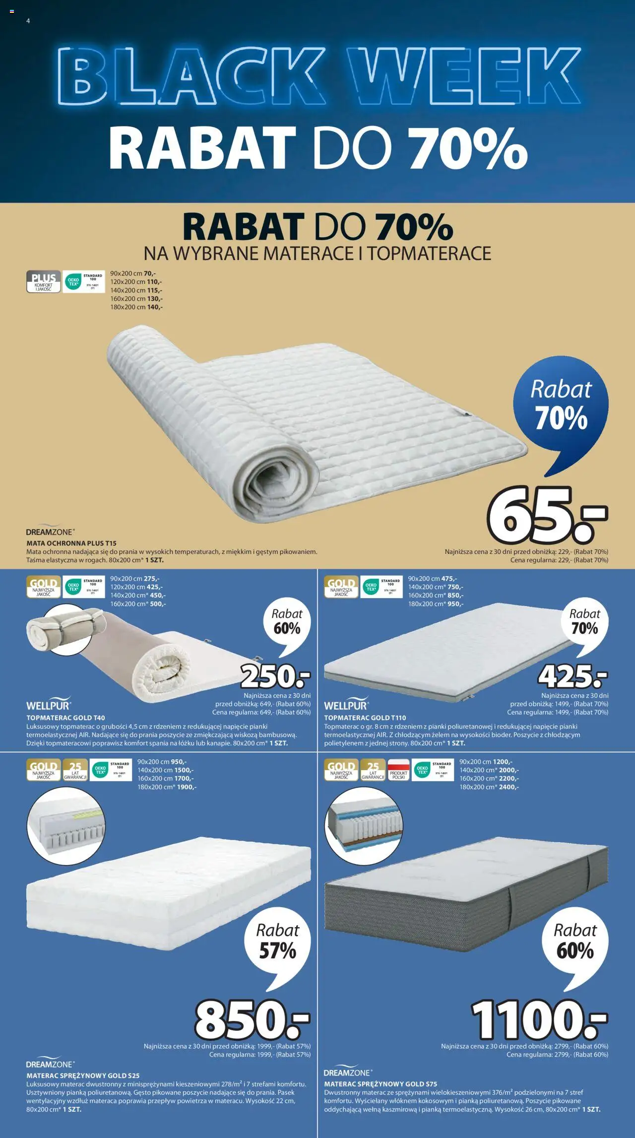 JYSK BLACK FRIDAY Gazetka ważna od 25.11.2024 do 01.12.2024 strona 4
